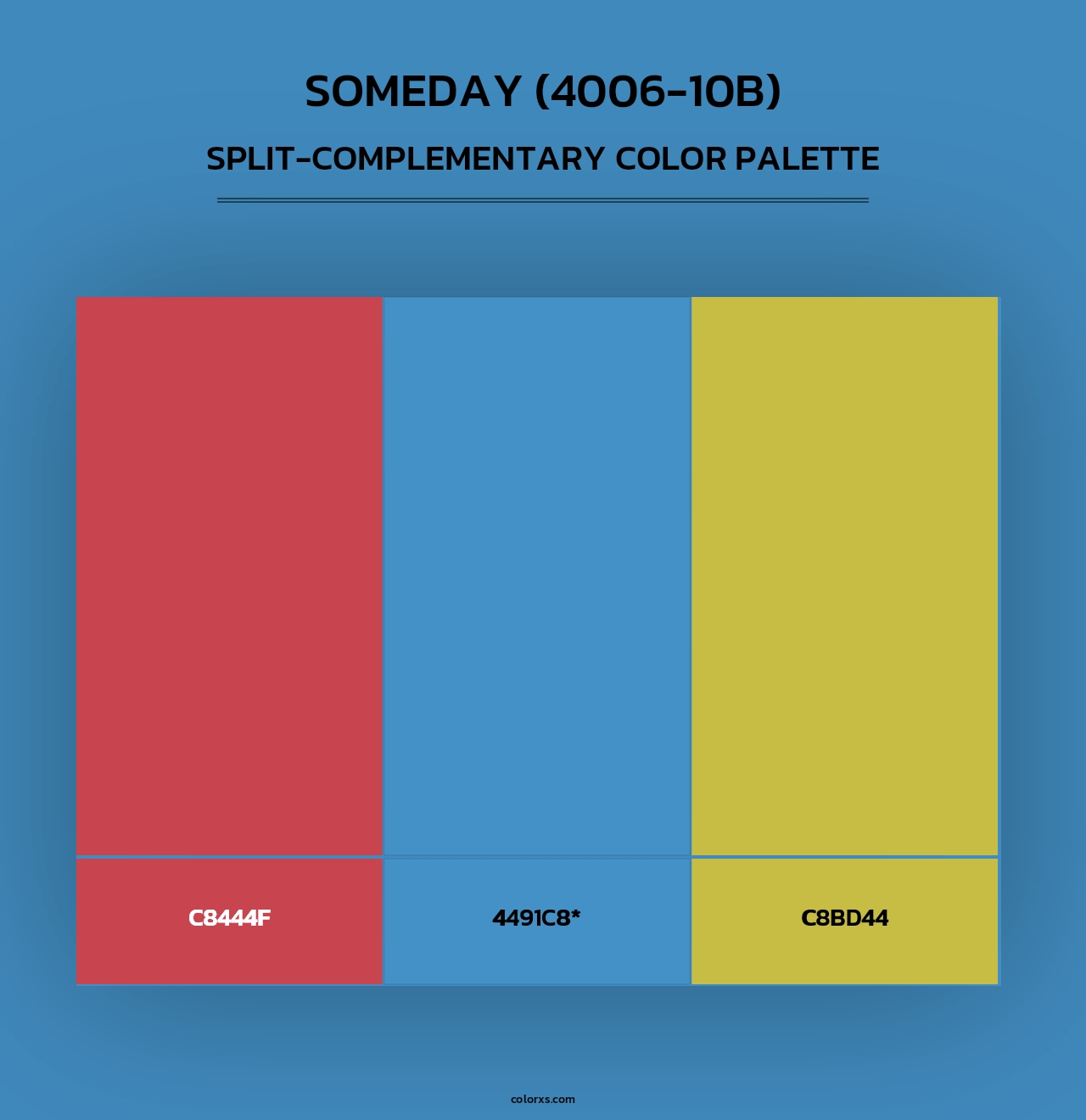 Someday (4006-10B) - Split-Complementary Color Palette