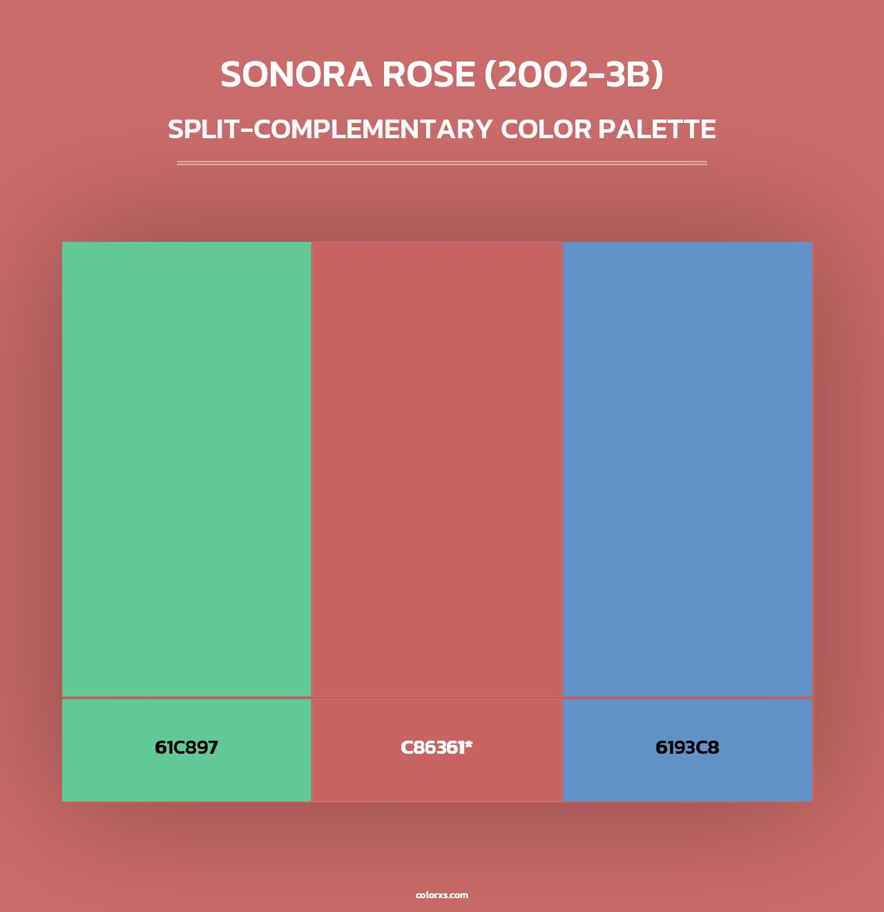 Sonora Rose (2002-3B) - Split-Complementary Color Palette