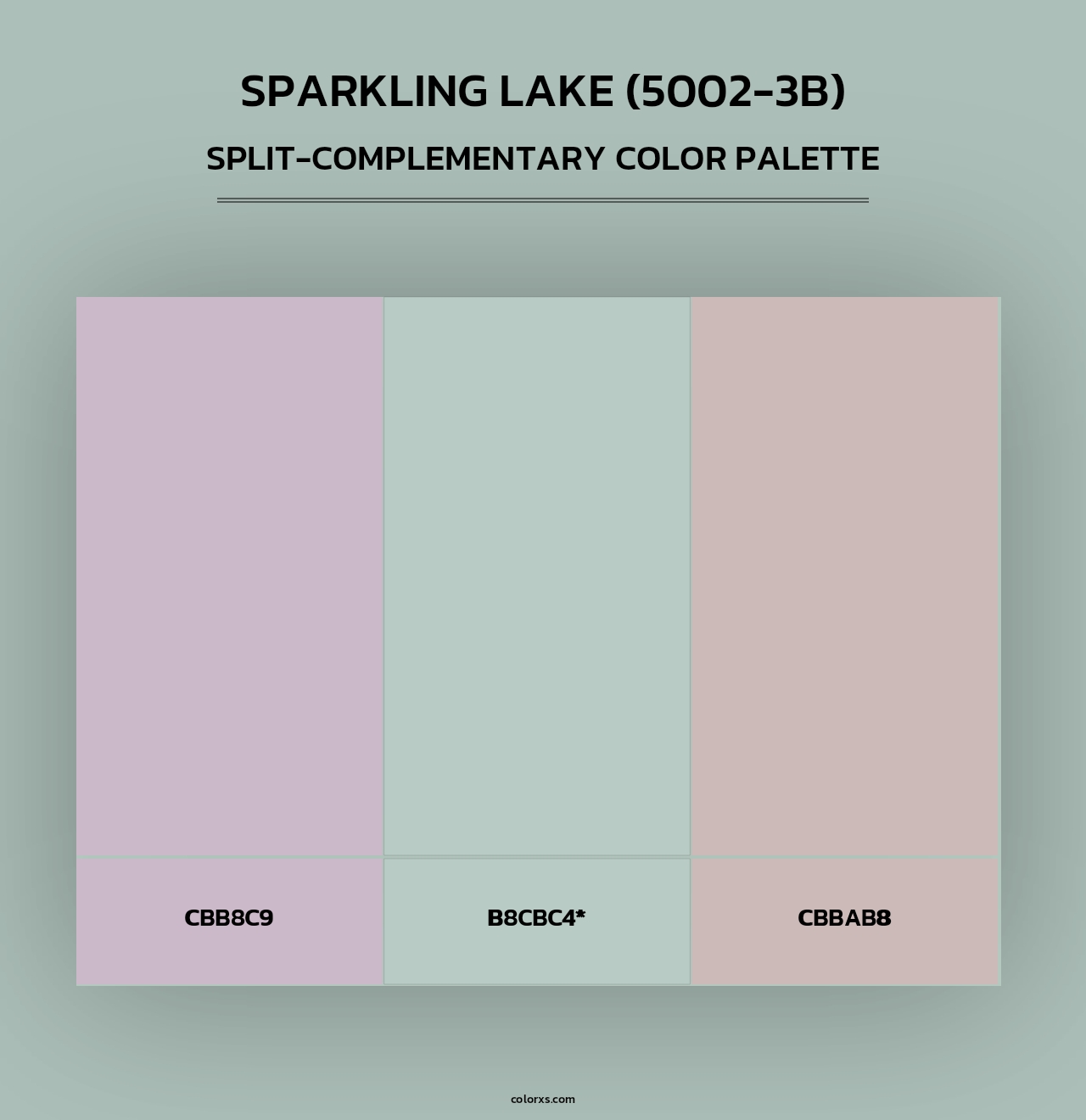 Sparkling Lake (5002-3B) - Split-Complementary Color Palette