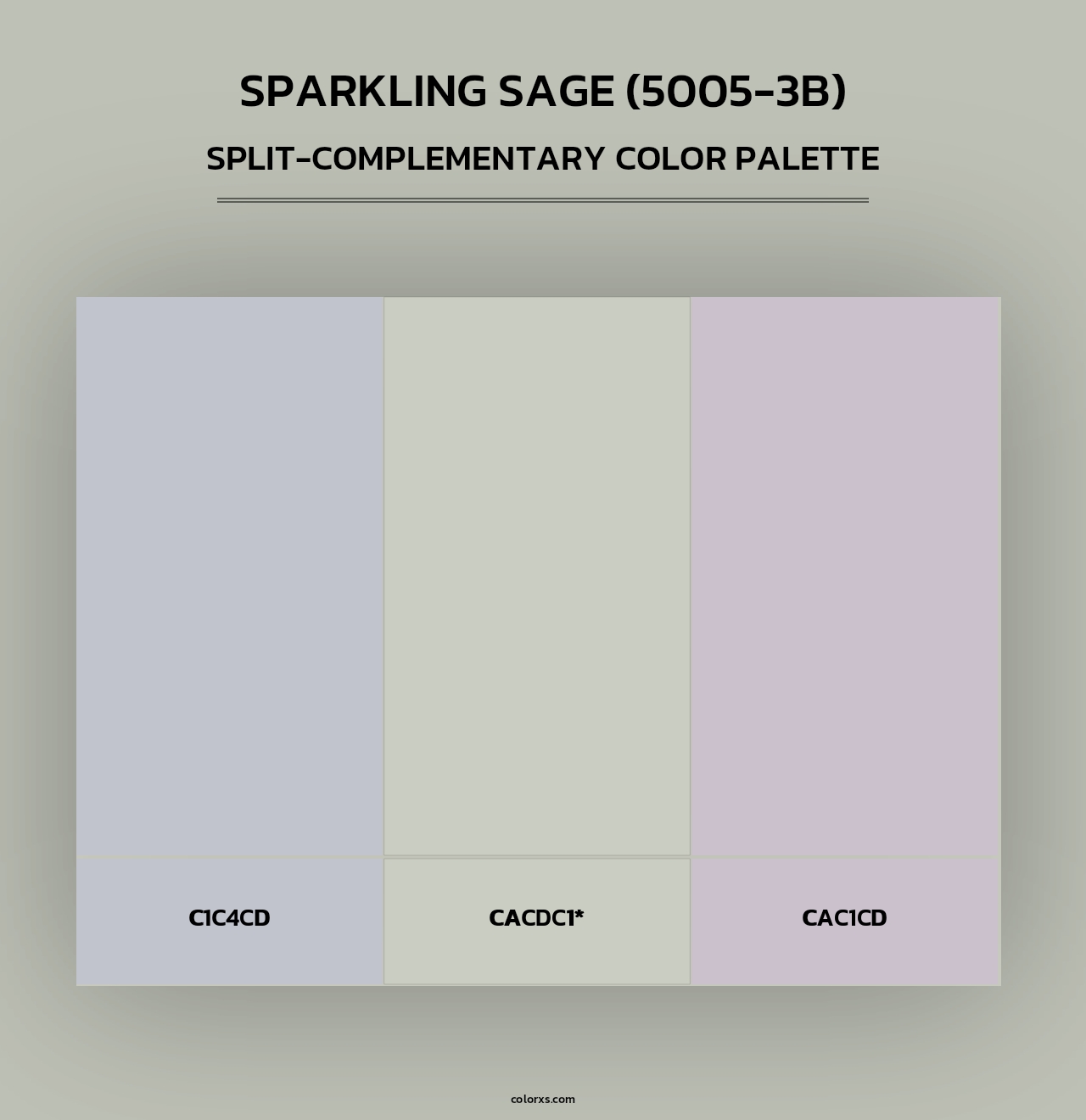 Sparkling Sage (5005-3B) - Split-Complementary Color Palette