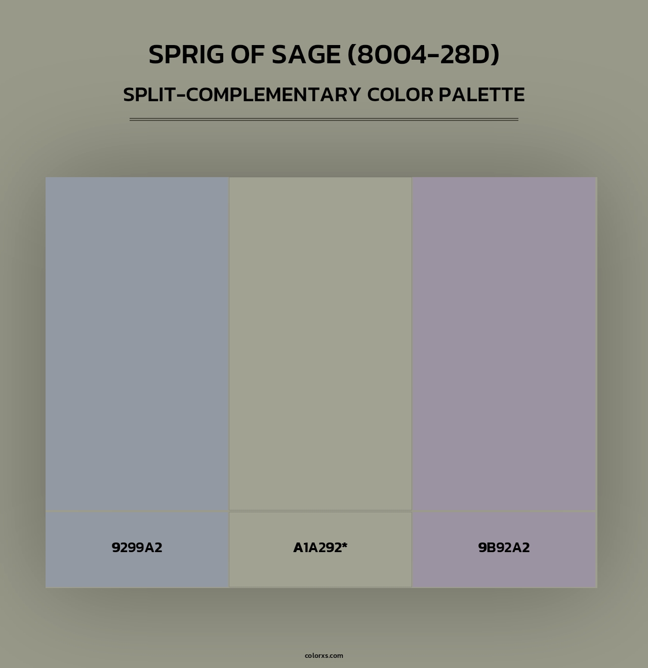 Sprig of Sage (8004-28D) - Split-Complementary Color Palette