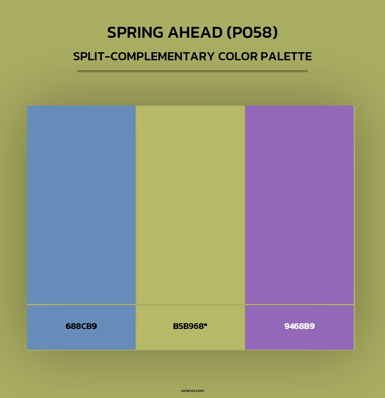 Spring Ahead (P058) - Split-Complementary Color Palette