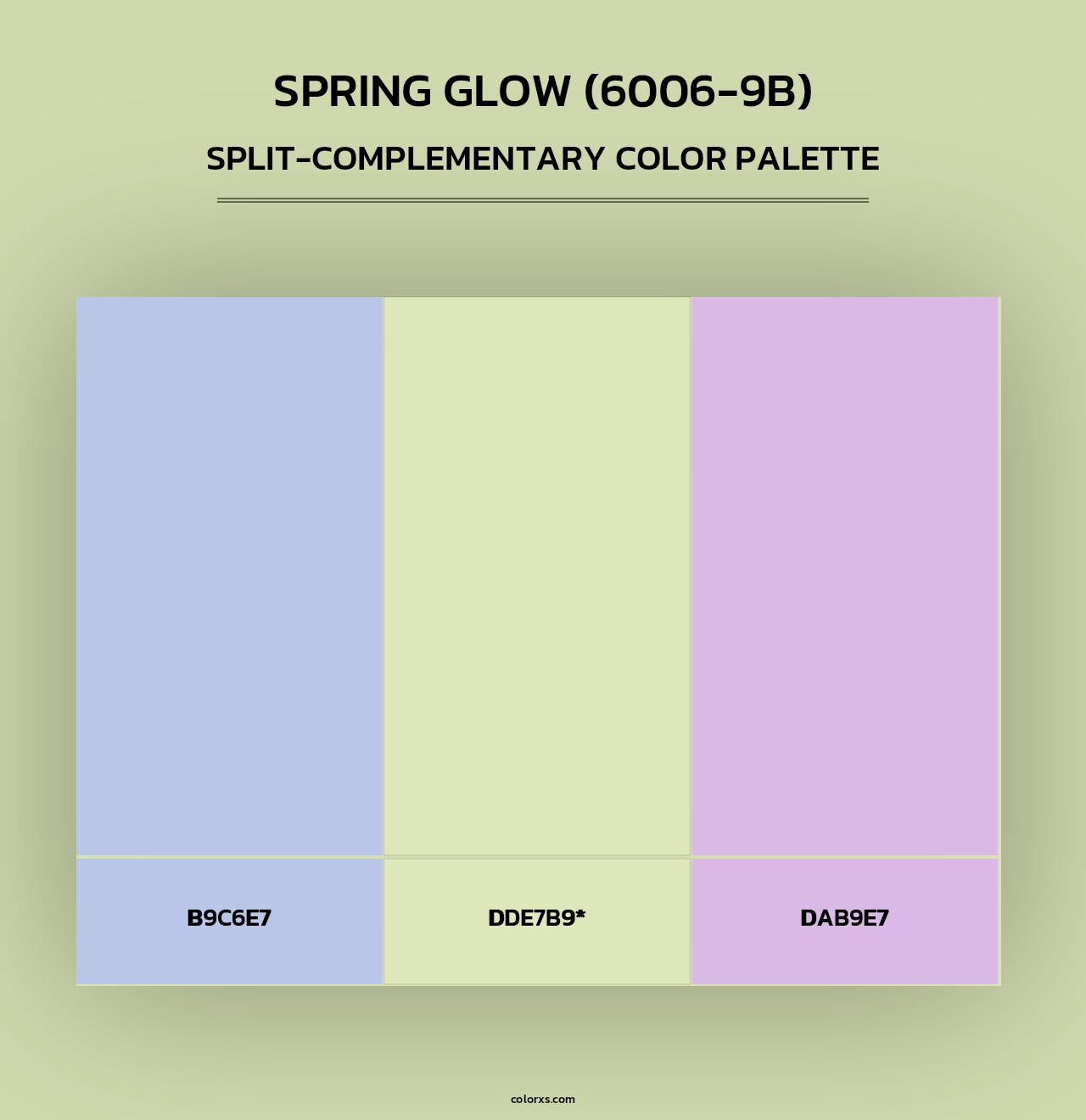 Spring Glow (6006-9B) - Split-Complementary Color Palette