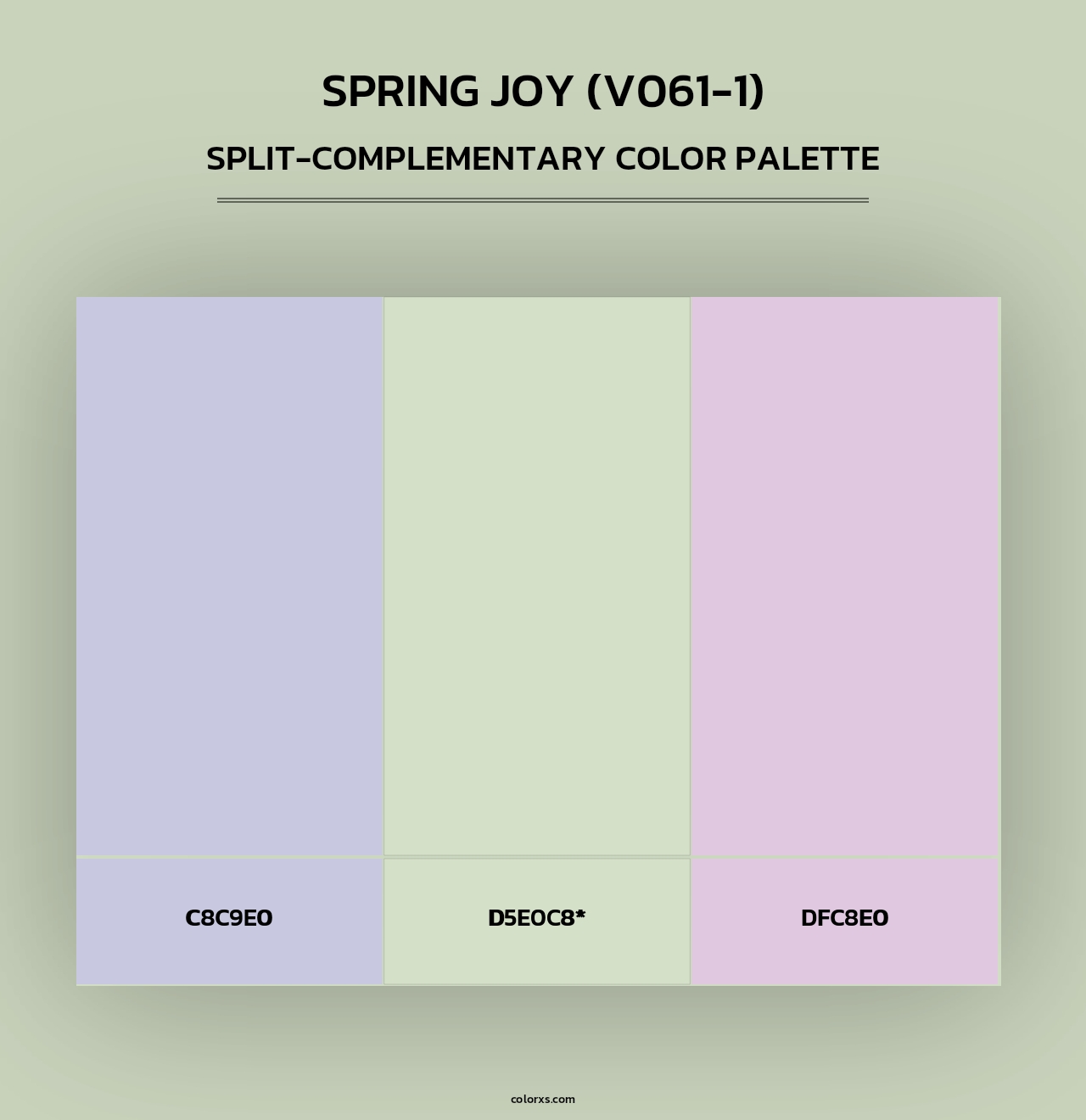 Spring Joy (V061-1) - Split-Complementary Color Palette