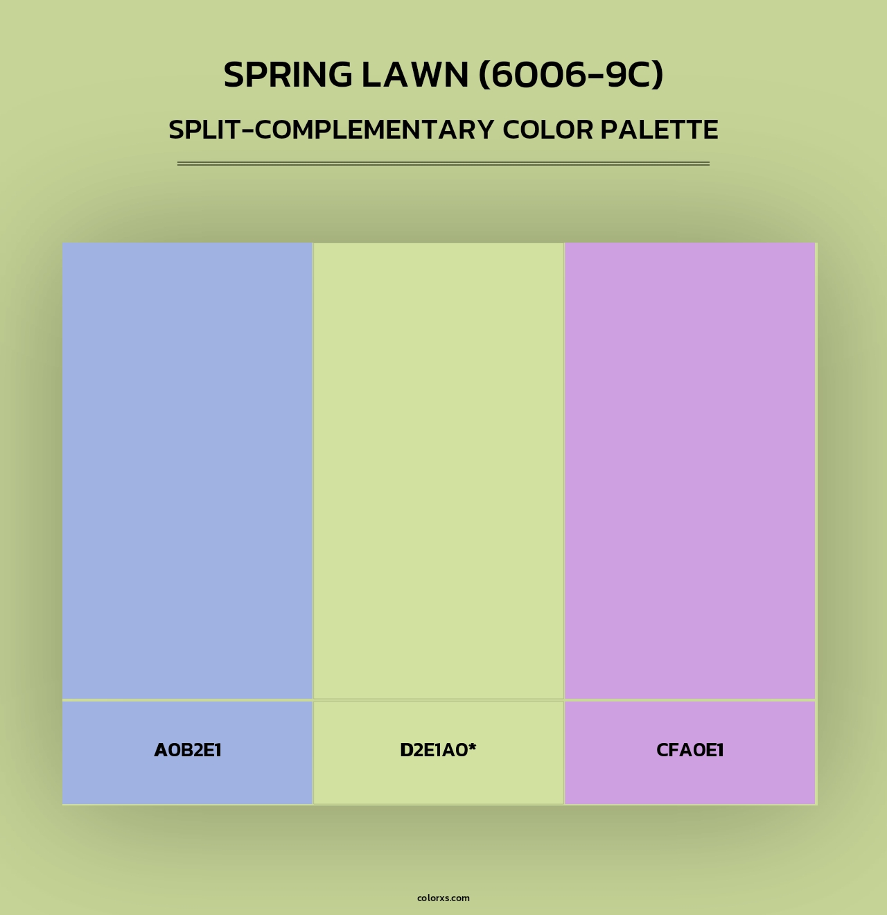 Spring Lawn (6006-9C) - Split-Complementary Color Palette