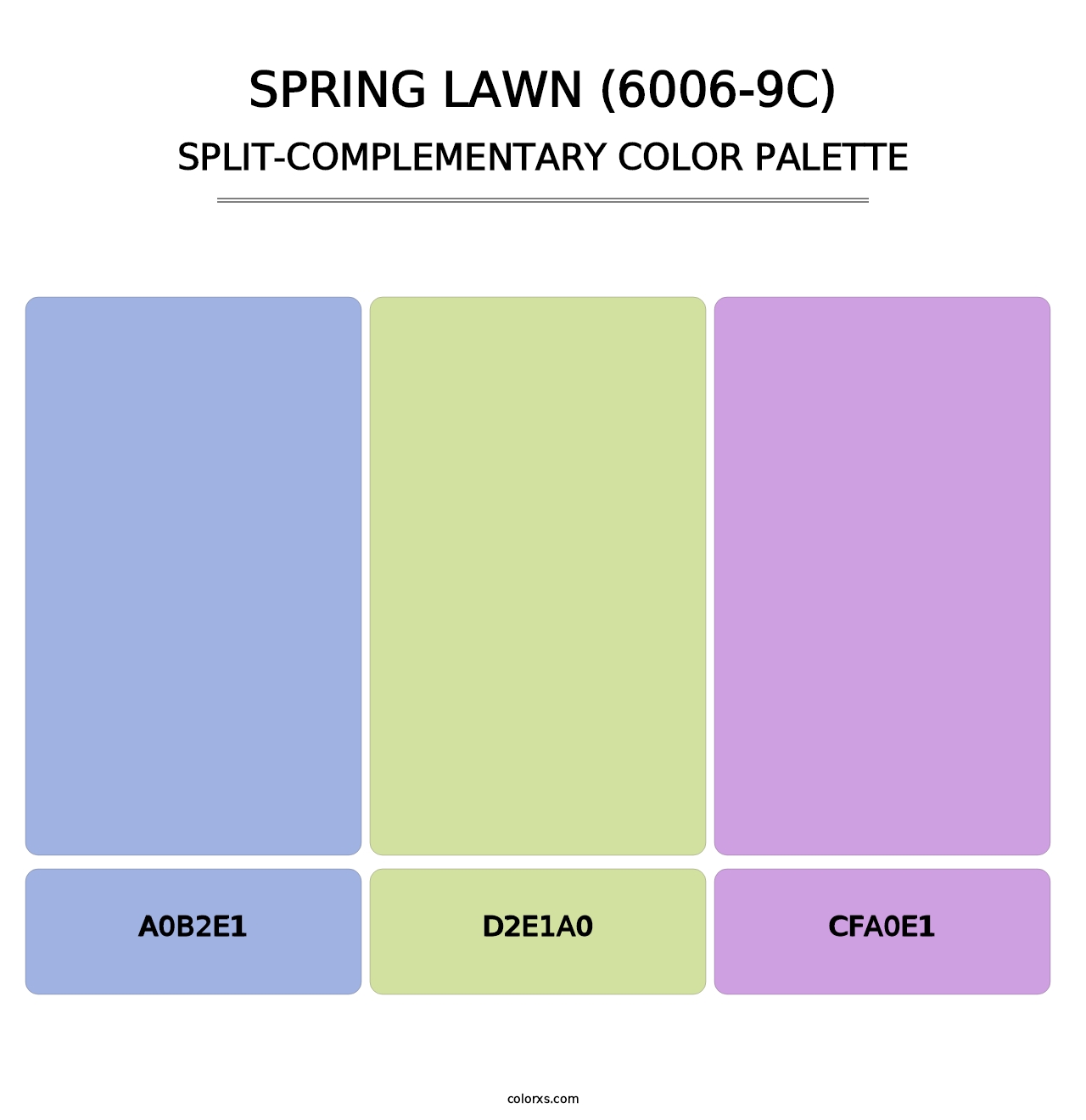 Spring Lawn (6006-9C) - Split-Complementary Color Palette
