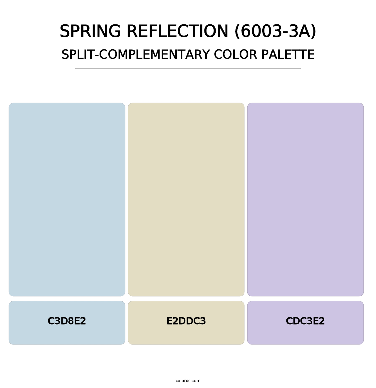 Spring Reflection (6003-3A) - Split-Complementary Color Palette