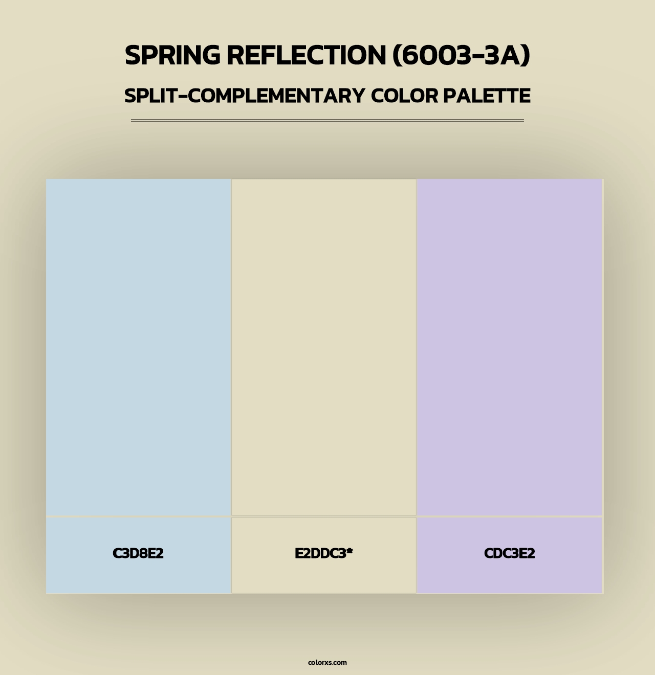 Spring Reflection (6003-3A) - Split-Complementary Color Palette