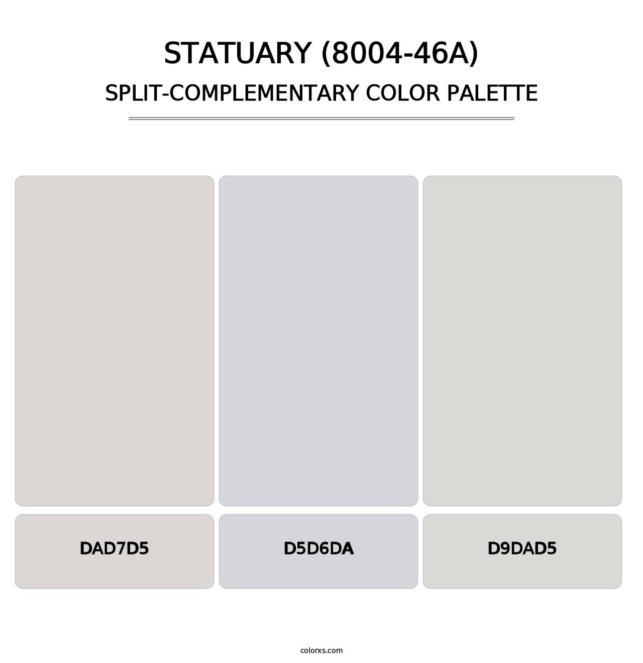 Statuary (8004-46A) - Split-Complementary Color Palette
