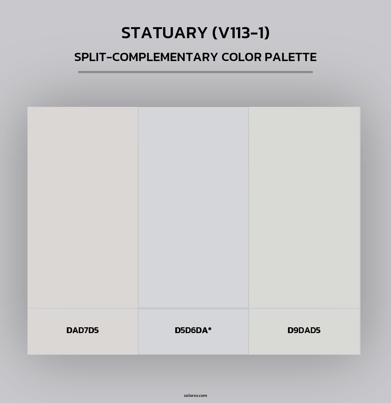 Statuary (V113-1) - Split-Complementary Color Palette