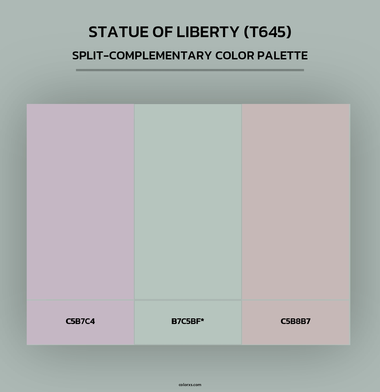 Statue of Liberty (T645) - Split-Complementary Color Palette