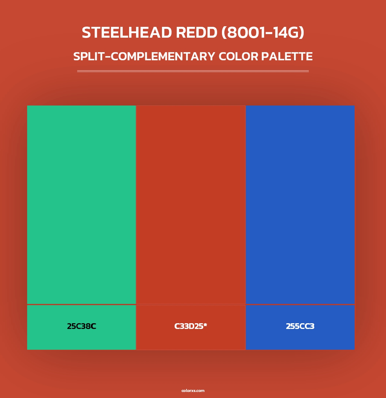 Steelhead Redd (8001-14G) - Split-Complementary Color Palette