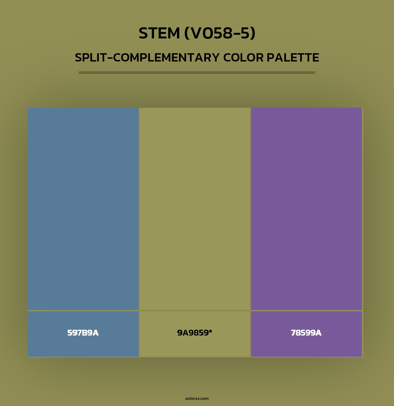 Stem (V058-5) - Split-Complementary Color Palette