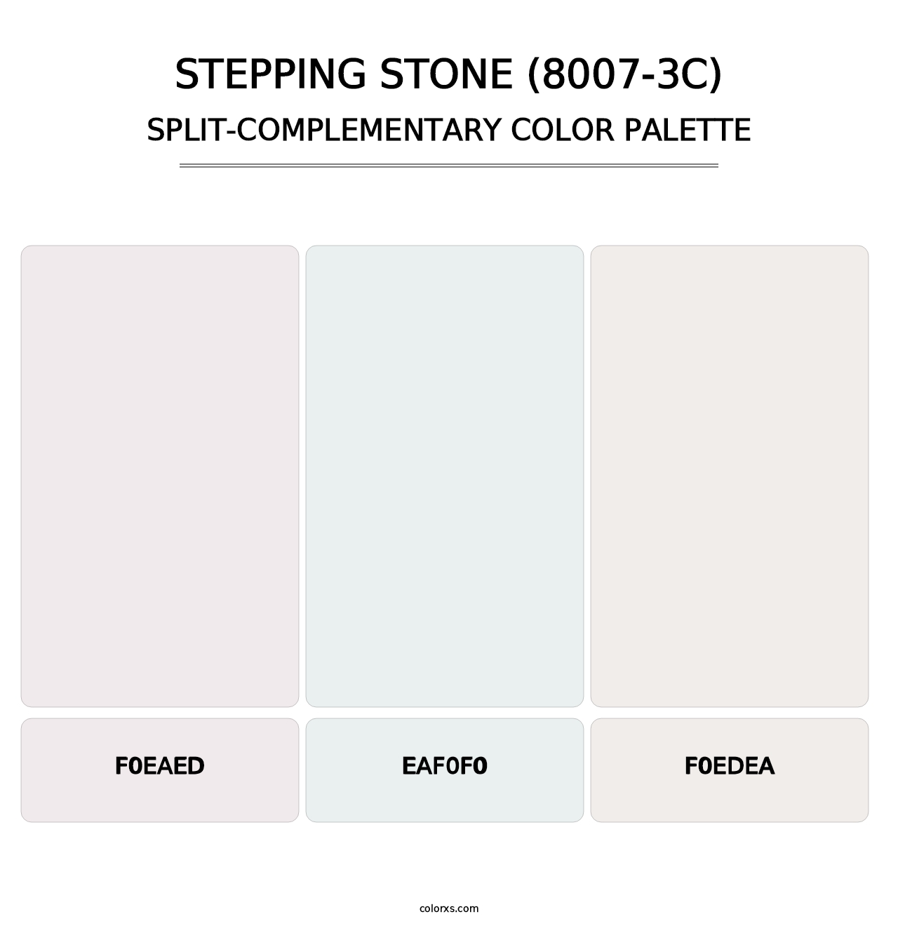 Stepping Stone (8007-3C) - Split-Complementary Color Palette