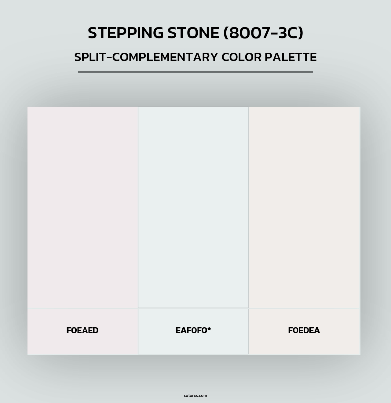 Stepping Stone (8007-3C) - Split-Complementary Color Palette