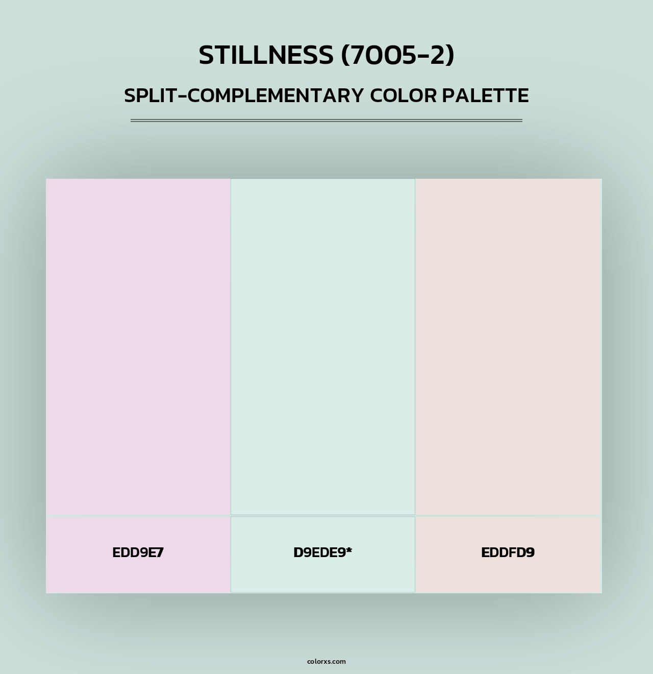 Stillness (7005-2) - Split-Complementary Color Palette