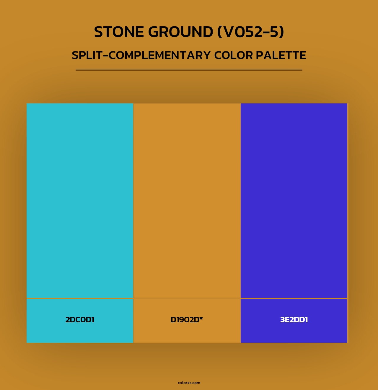 Stone Ground (V052-5) - Split-Complementary Color Palette