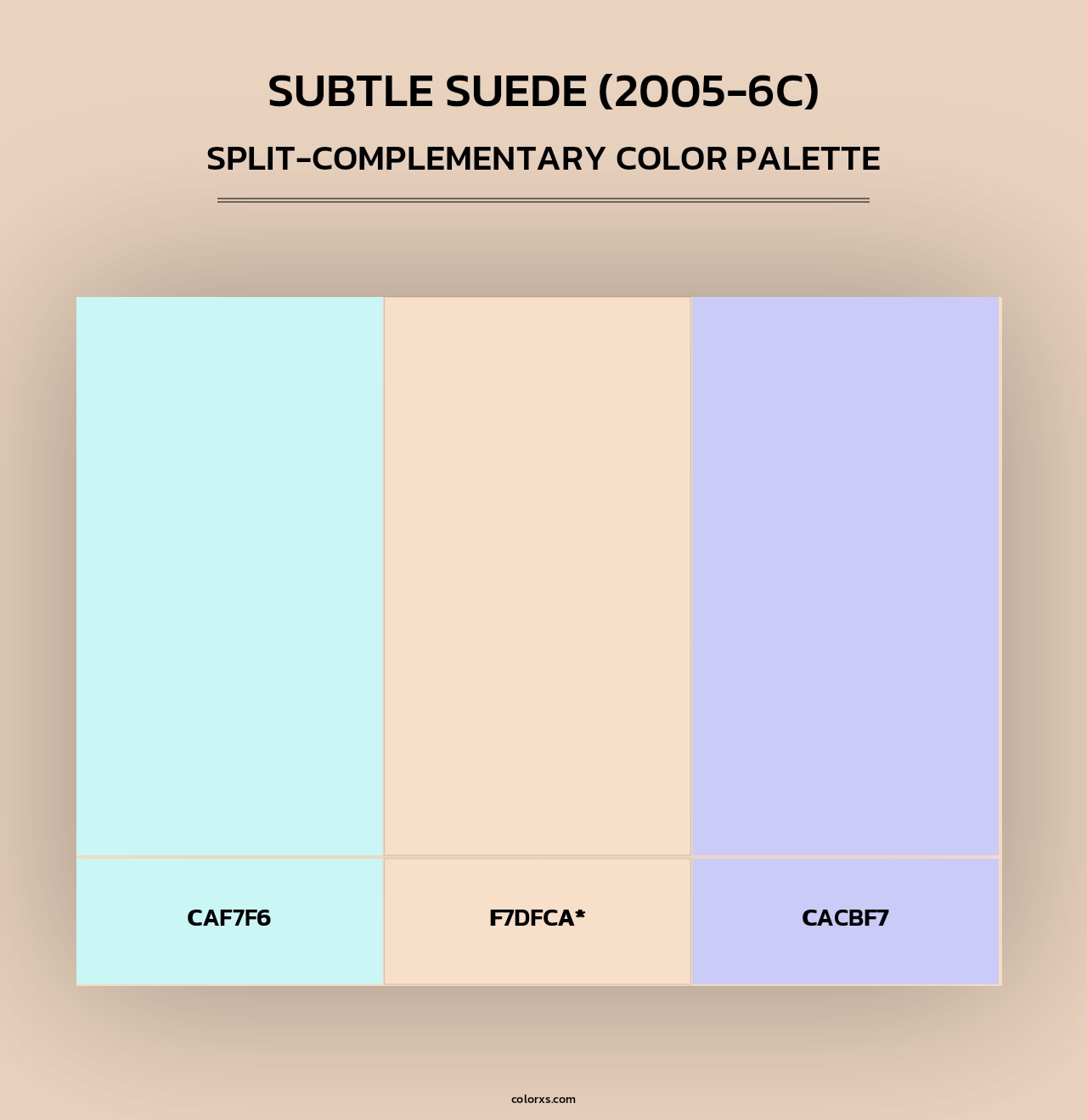 Subtle Suede (2005-6C) - Split-Complementary Color Palette