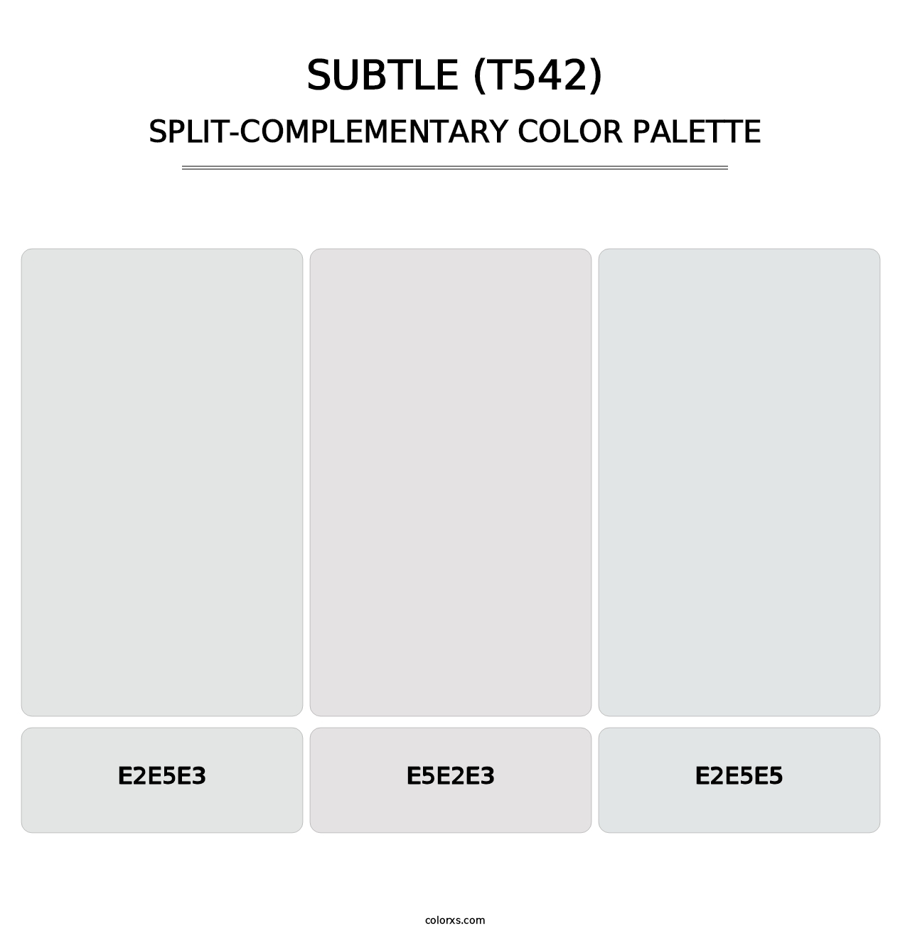 Subtle (T542) - Split-Complementary Color Palette
