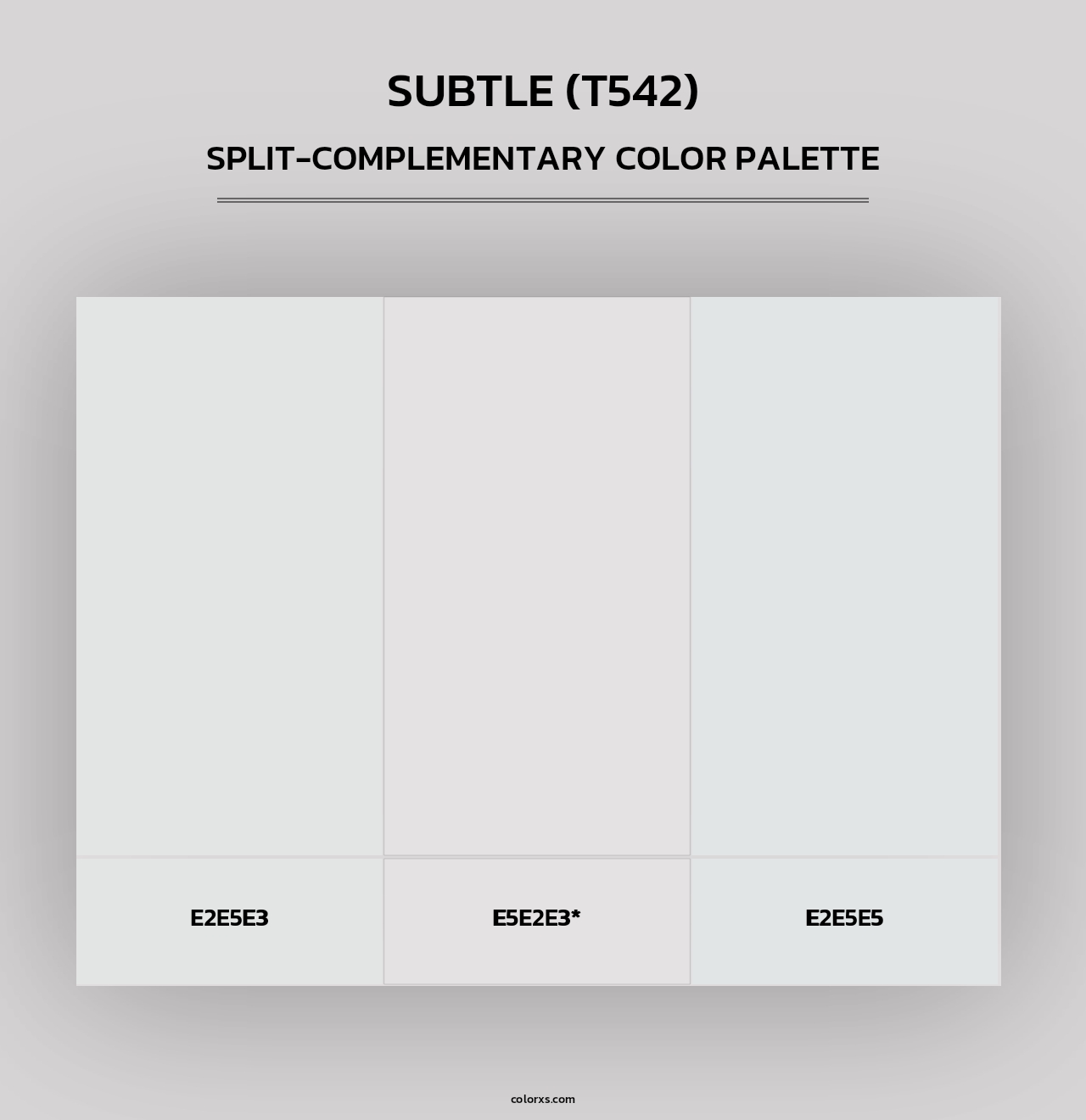 Subtle (T542) - Split-Complementary Color Palette