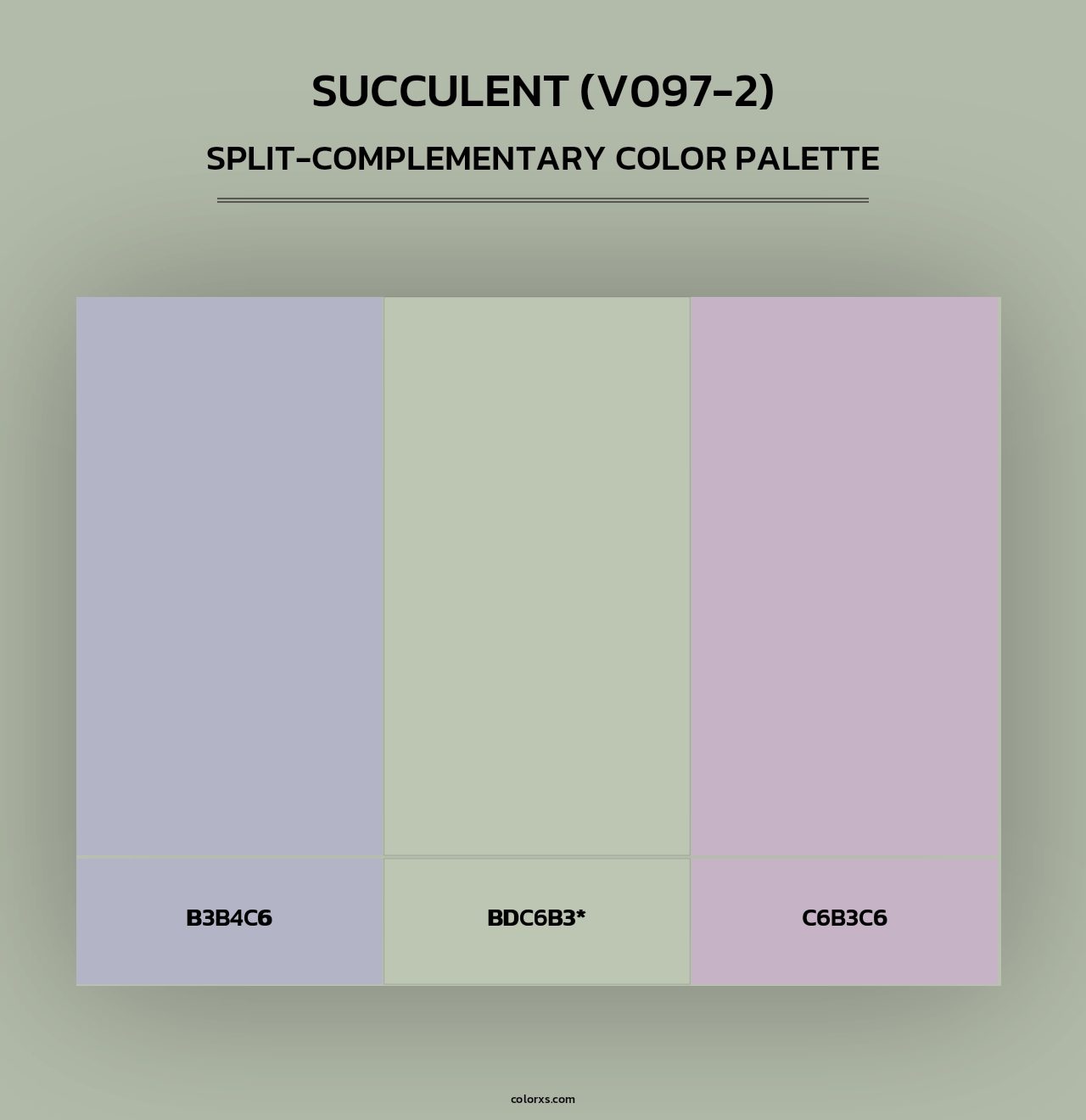 Succulent (V097-2) - Split-Complementary Color Palette