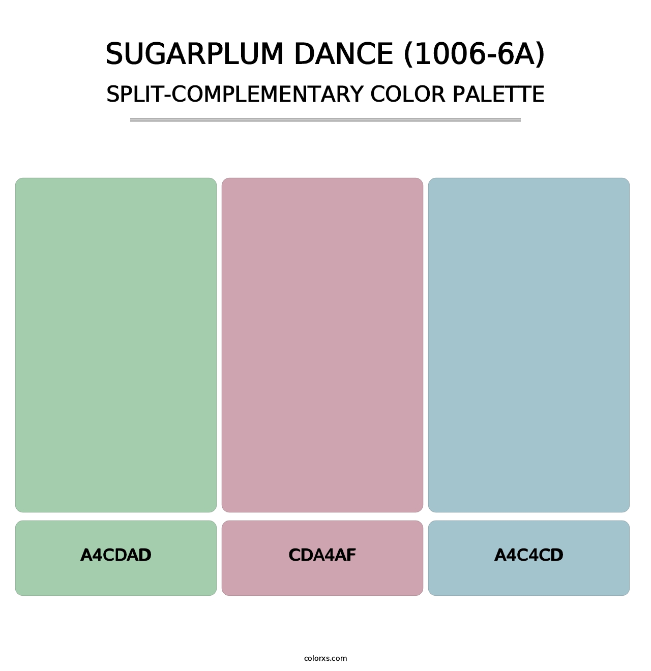 Sugarplum Dance (1006-6A) - Split-Complementary Color Palette