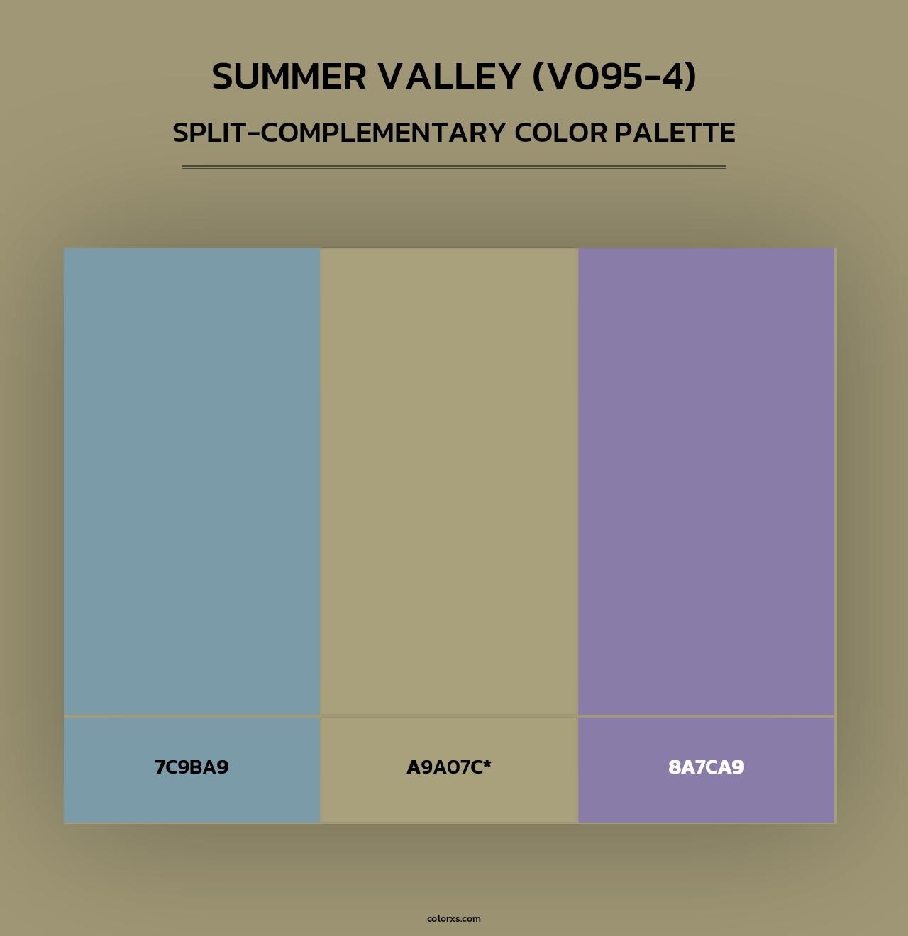 Summer Valley (V095-4) - Split-Complementary Color Palette