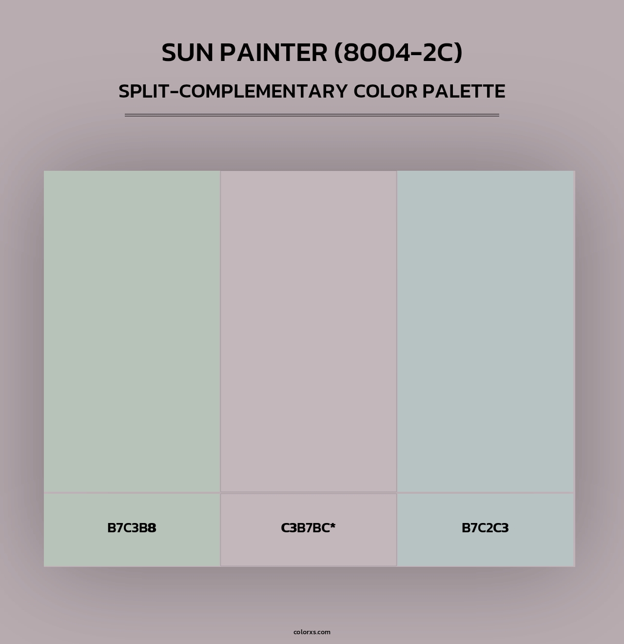Sun Painter (8004-2C) - Split-Complementary Color Palette