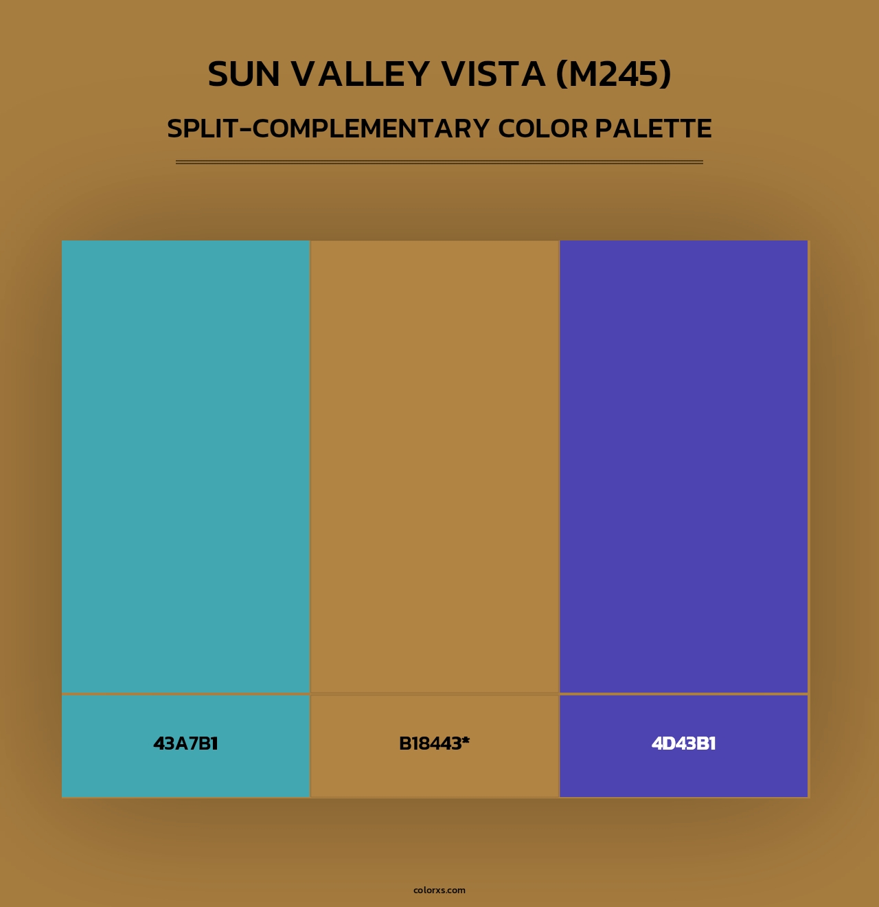 Sun Valley Vista (M245) - Split-Complementary Color Palette