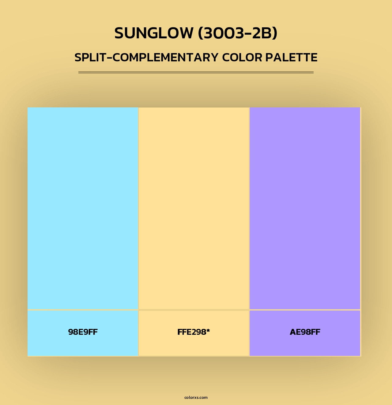 Sunglow (3003-2B) - Split-Complementary Color Palette