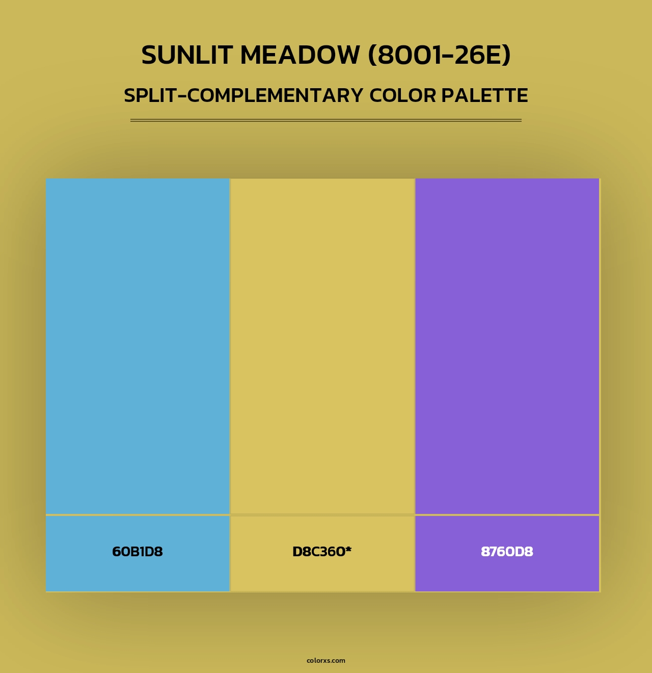 Sunlit Meadow (8001-26E) - Split-Complementary Color Palette