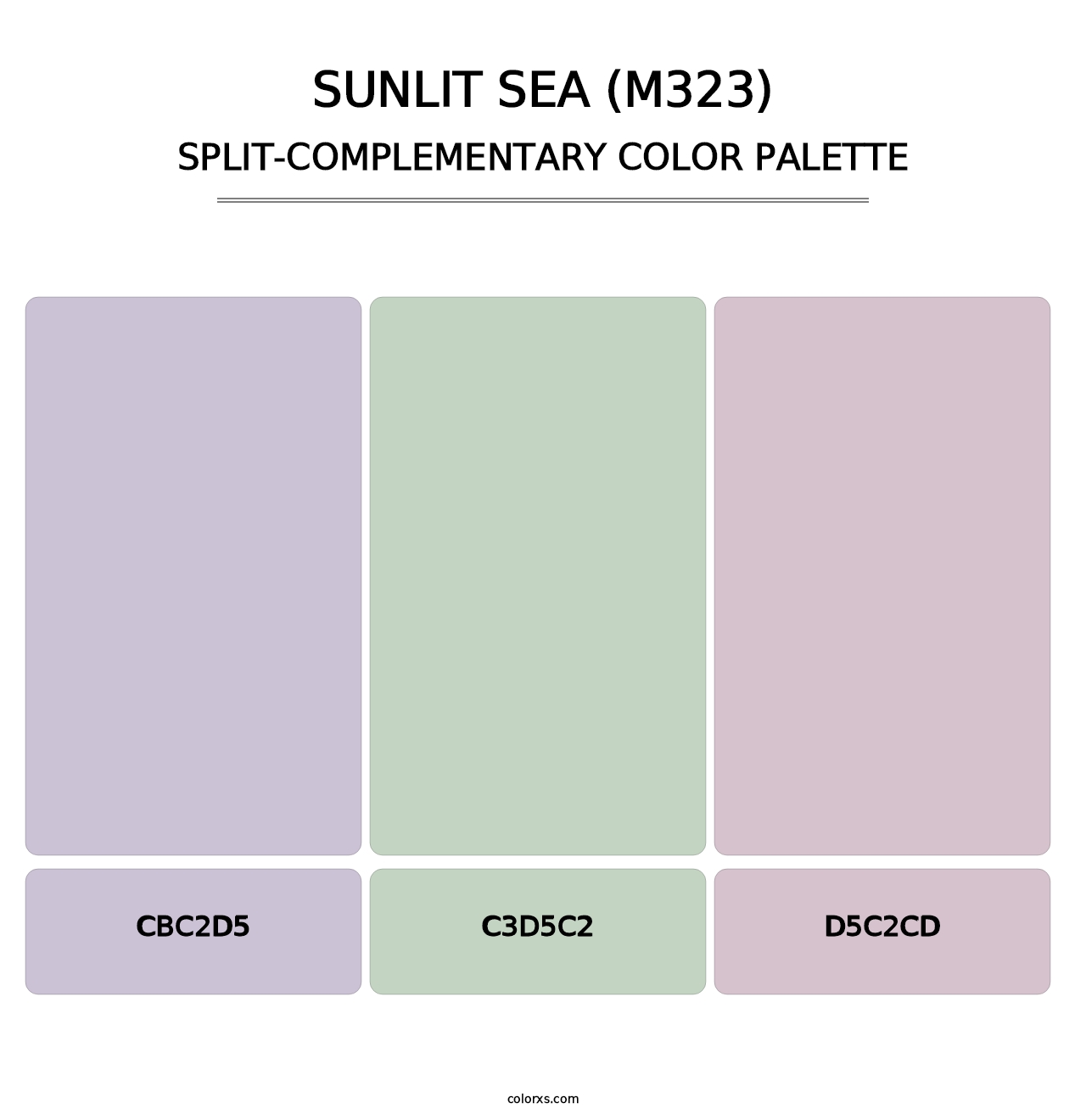 Sunlit Sea (M323) - Split-Complementary Color Palette