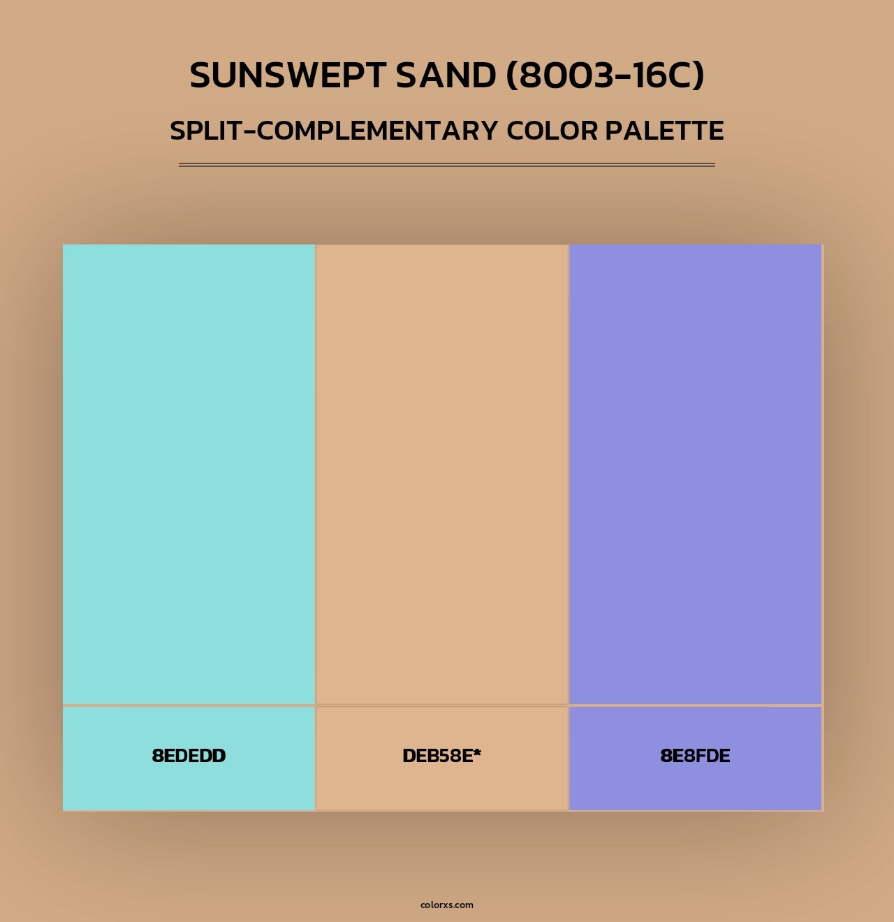 Sunswept Sand (8003-16C) - Split-Complementary Color Palette