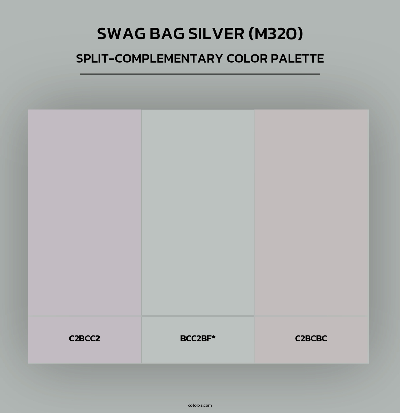 Swag Bag Silver (M320) - Split-Complementary Color Palette