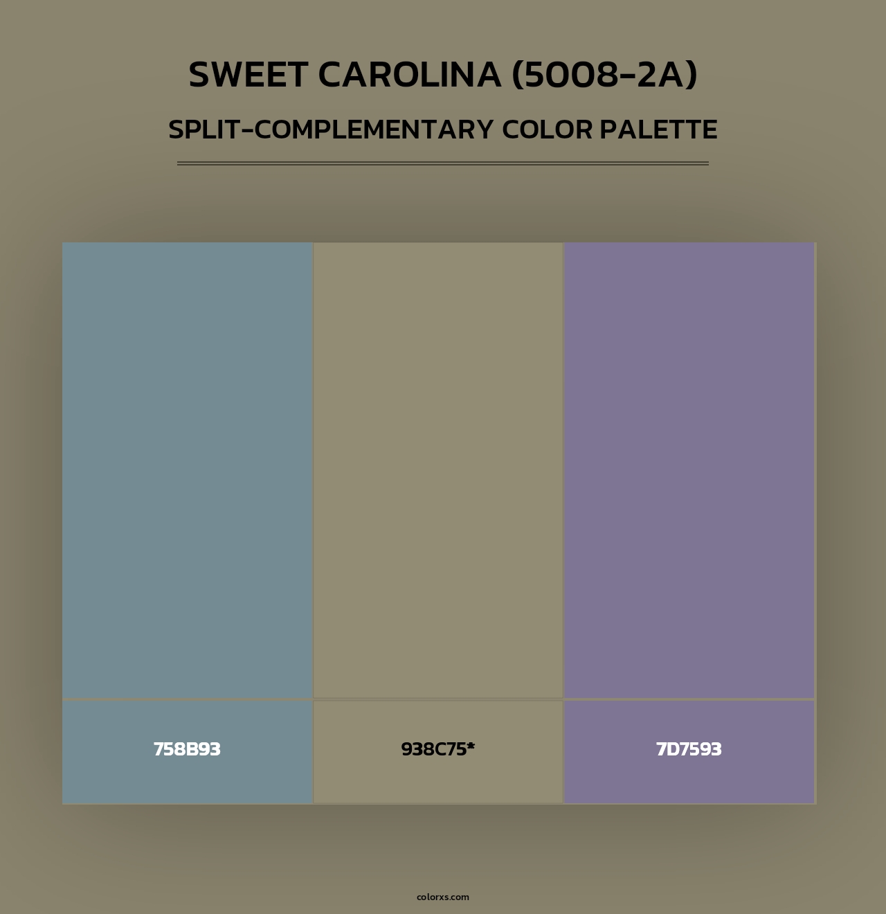 Sweet Carolina (5008-2A) - Split-Complementary Color Palette