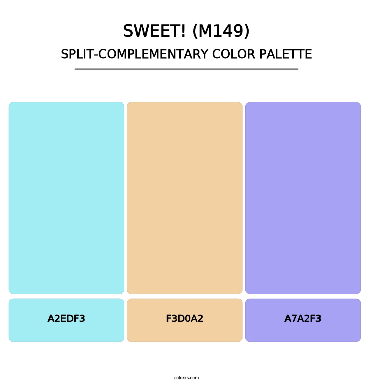 sweet! (M149) - Split-Complementary Color Palette
