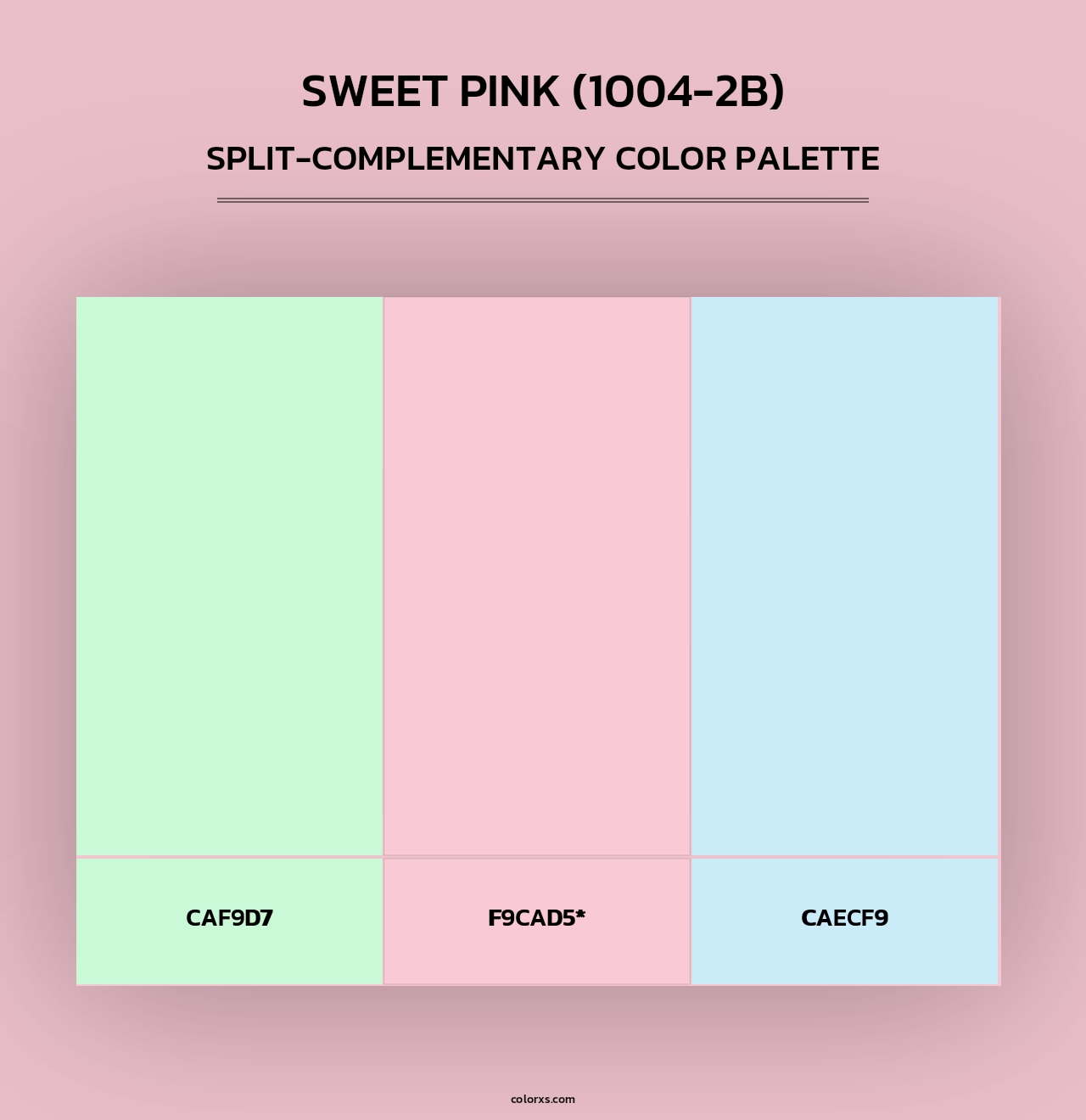 Sweet Pink (1004-2B) - Split-Complementary Color Palette