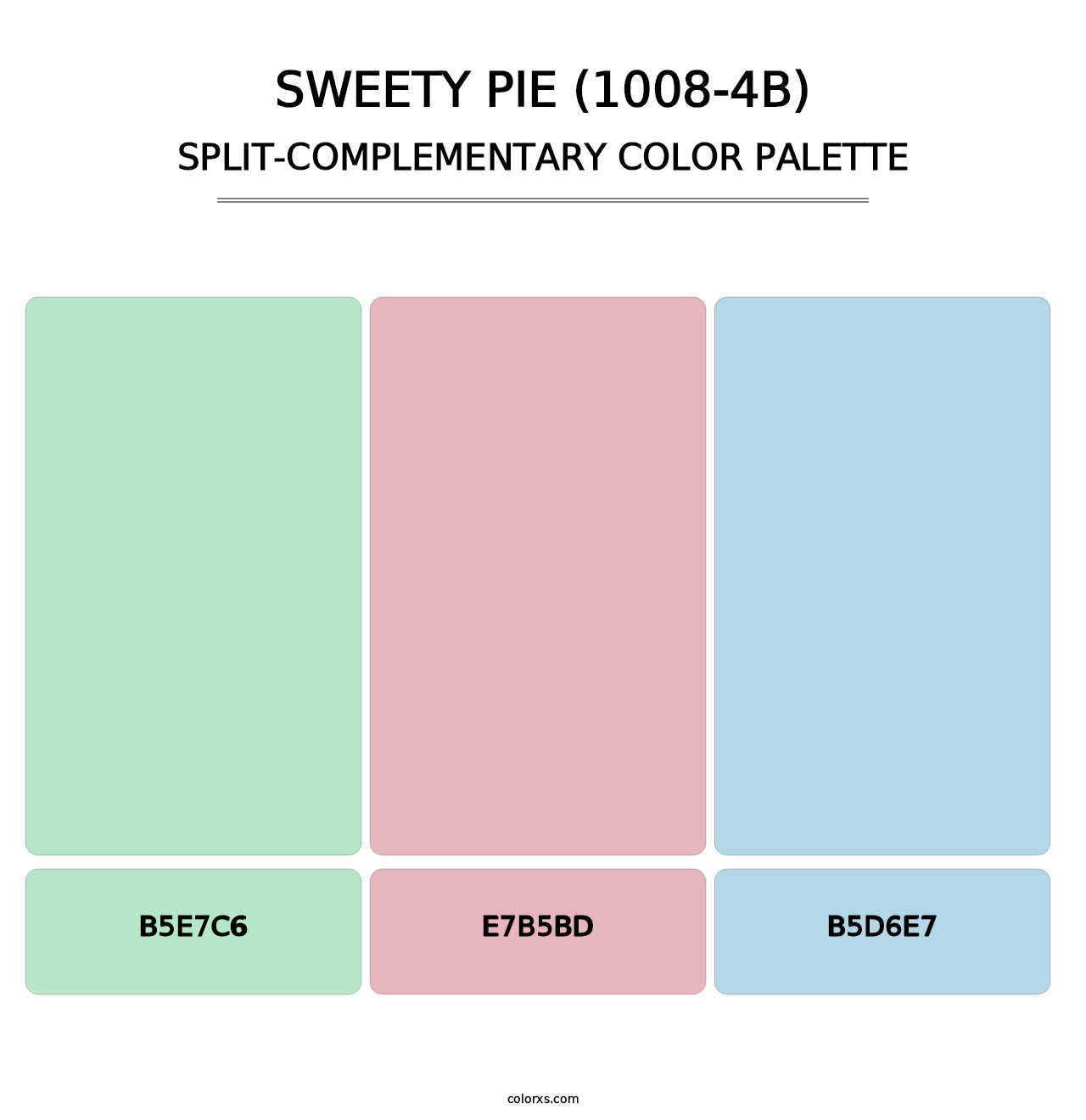 Sweety Pie (1008-4B) - Split-Complementary Color Palette