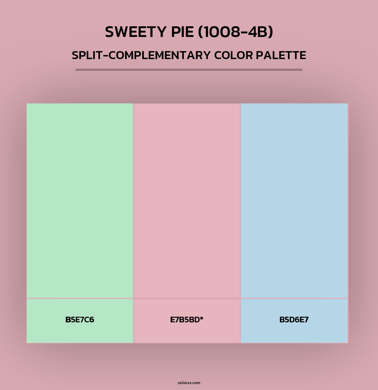Sweety Pie (1008-4B) - Split-Complementary Color Palette