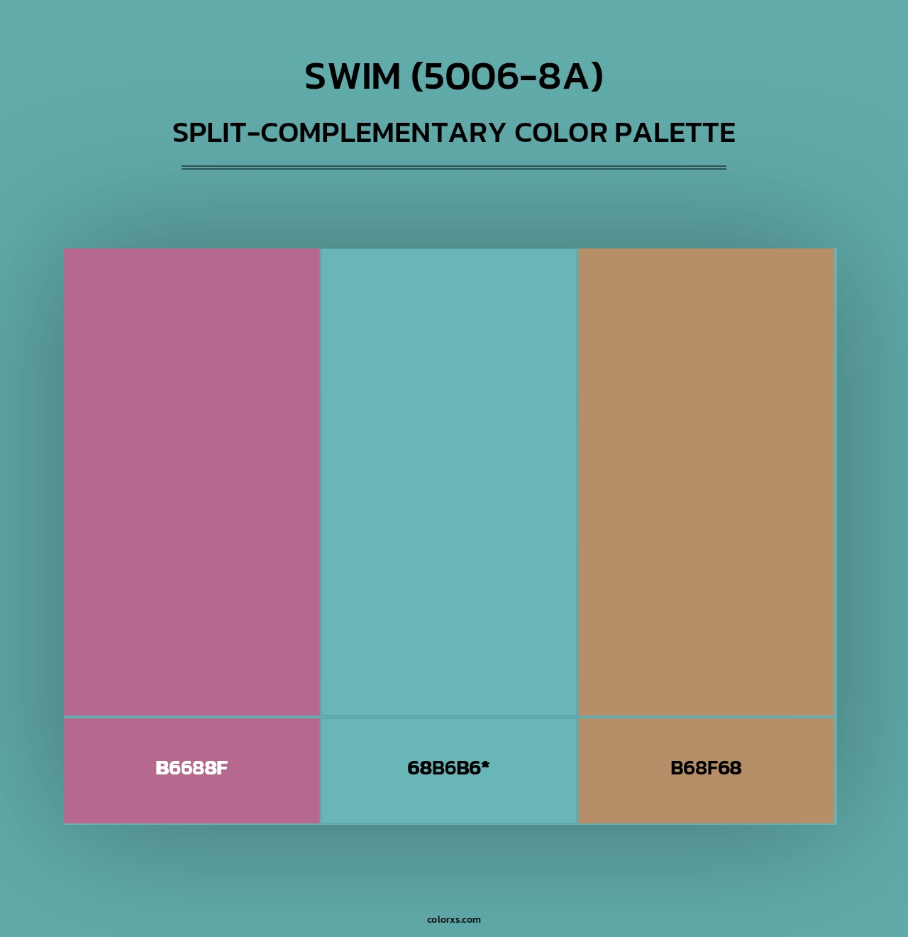Swim (5006-8A) - Split-Complementary Color Palette