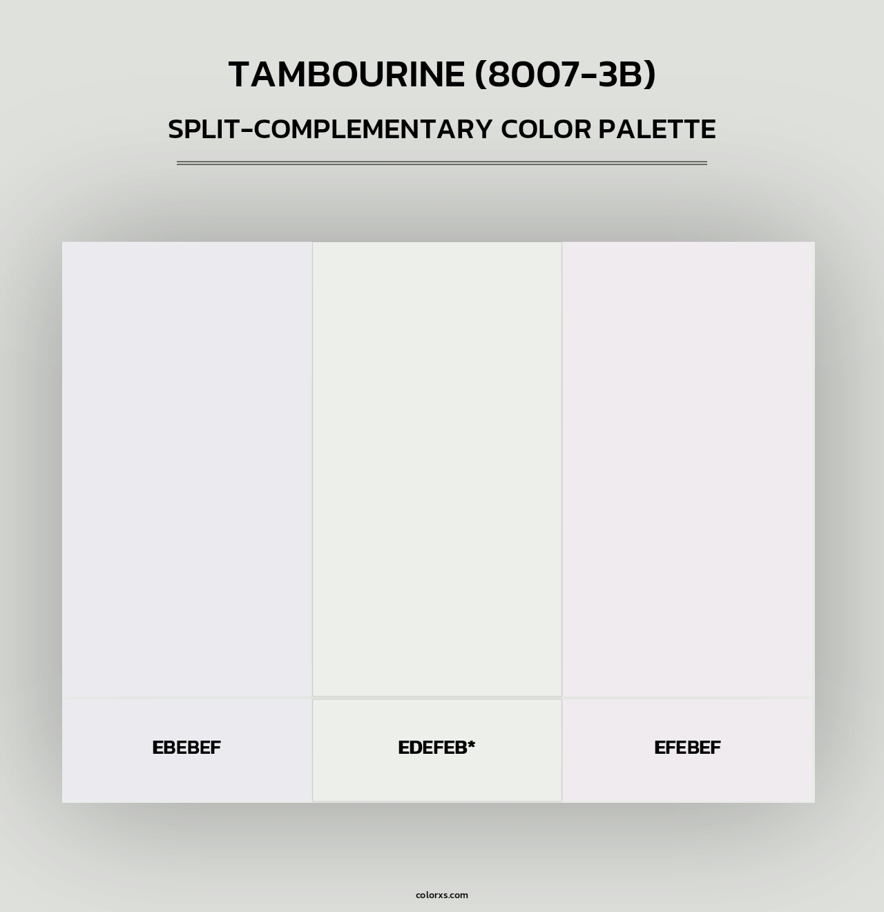 Tambourine (8007-3B) - Split-Complementary Color Palette