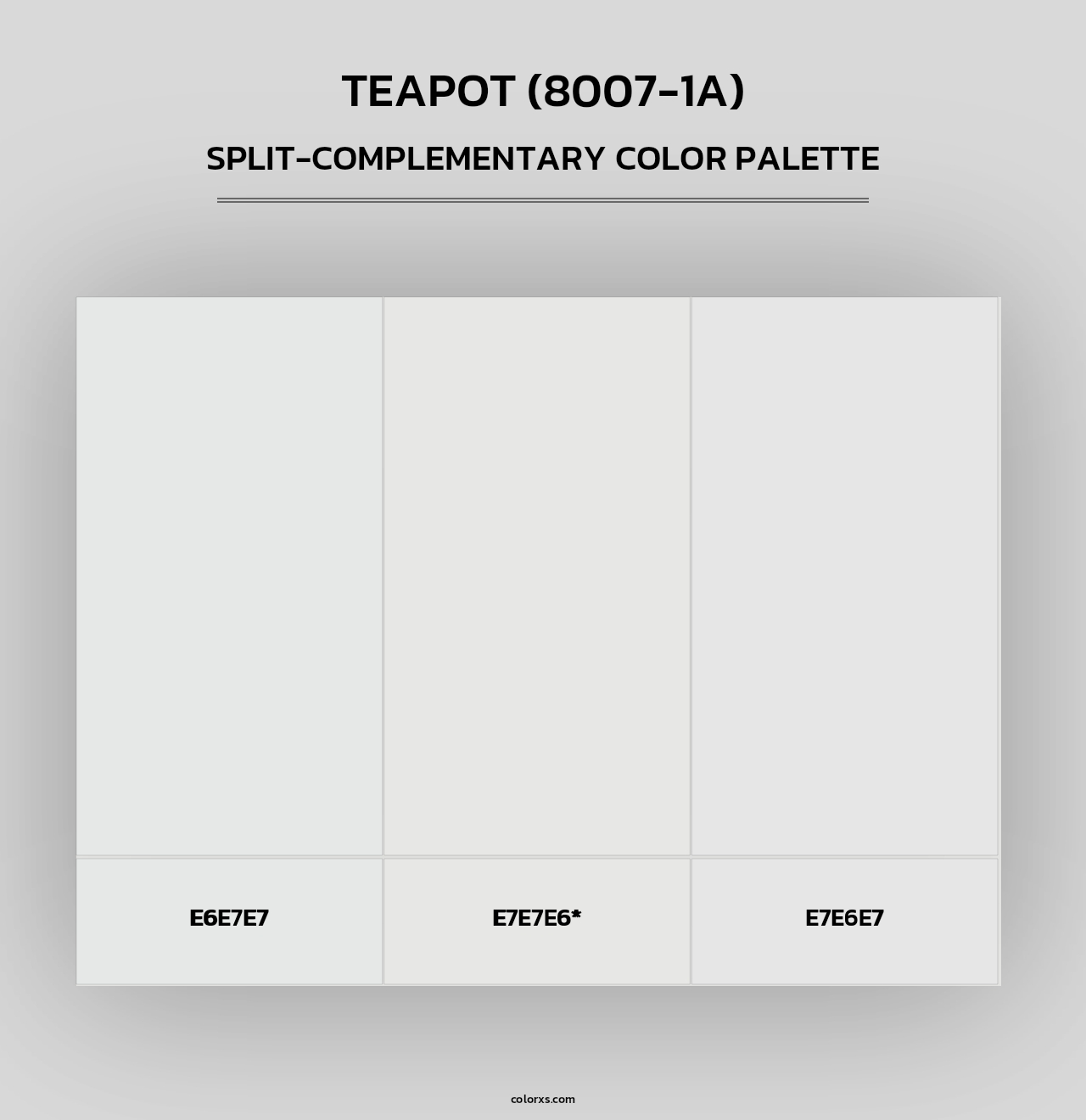 Teapot (8007-1A) - Split-Complementary Color Palette