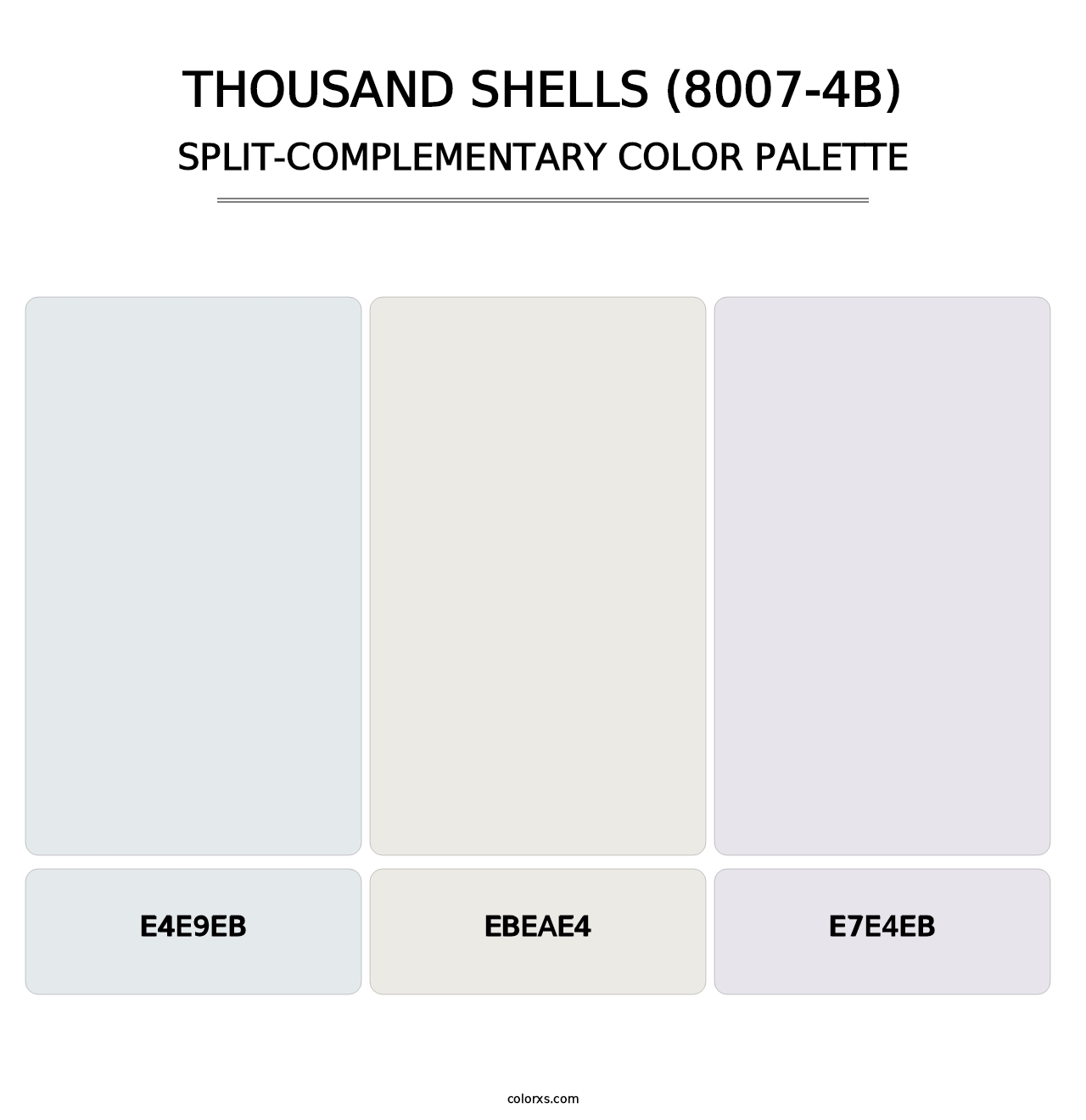 Thousand Shells (8007-4B) - Split-Complementary Color Palette