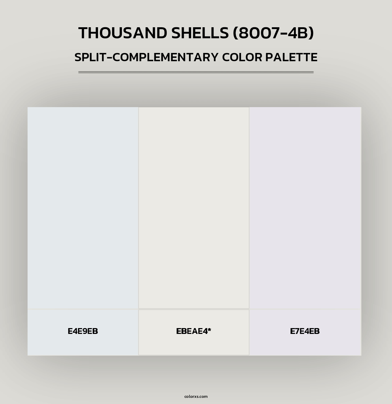 Thousand Shells (8007-4B) - Split-Complementary Color Palette