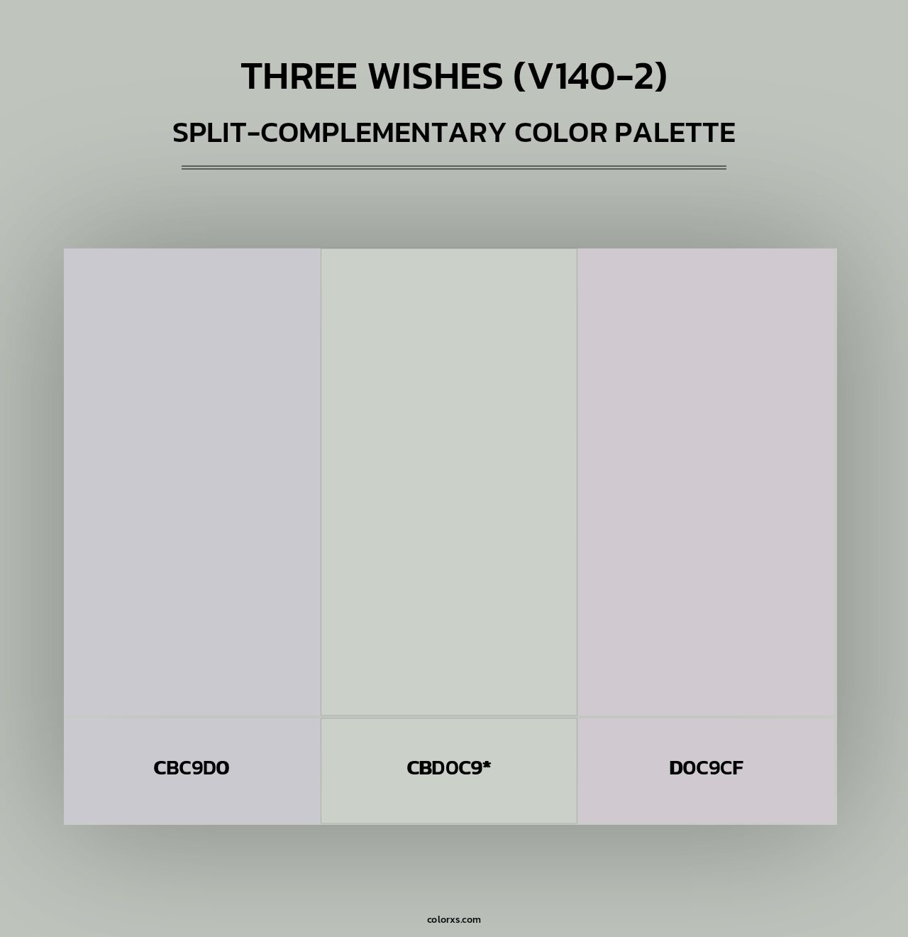 Three Wishes (V140-2) - Split-Complementary Color Palette