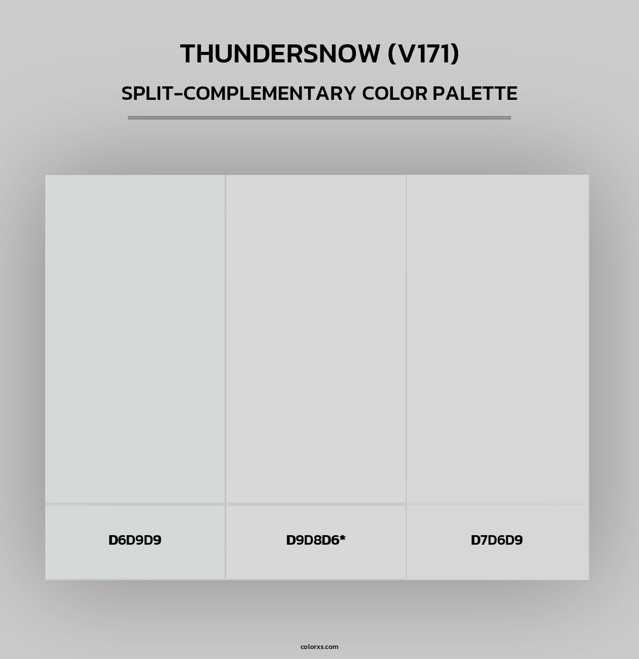 Thundersnow (V171) - Split-Complementary Color Palette