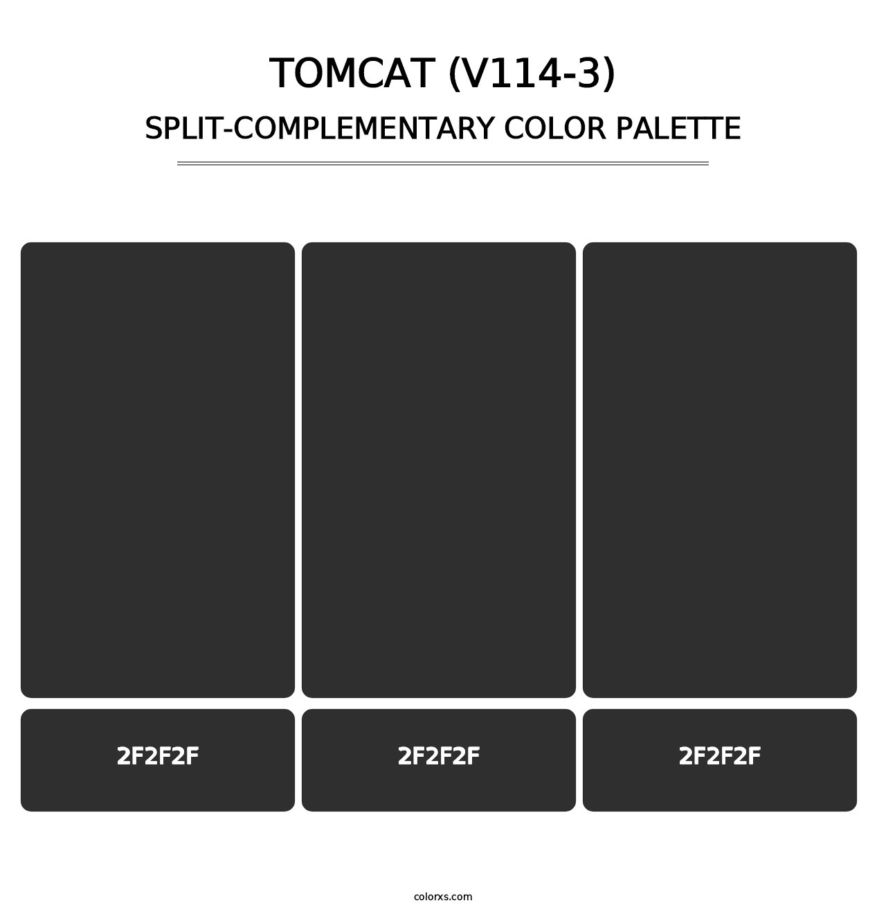 Tomcat (V114-3) - Split-Complementary Color Palette