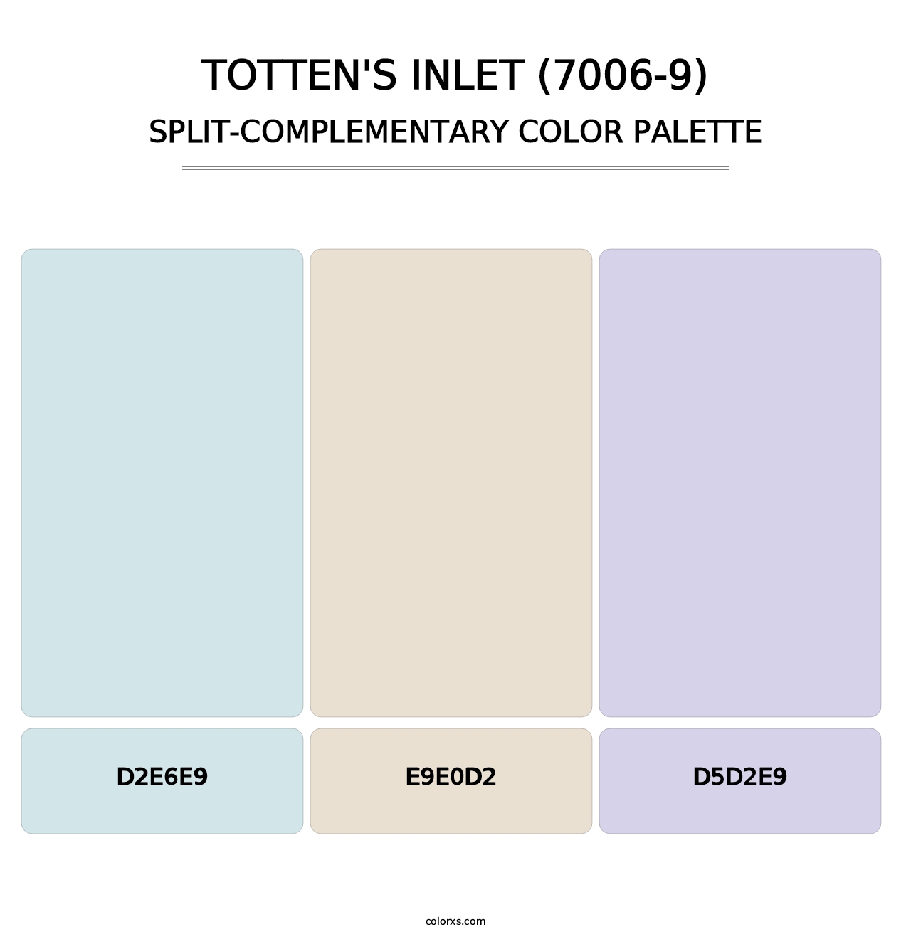 Totten's Inlet (7006-9) - Split-Complementary Color Palette