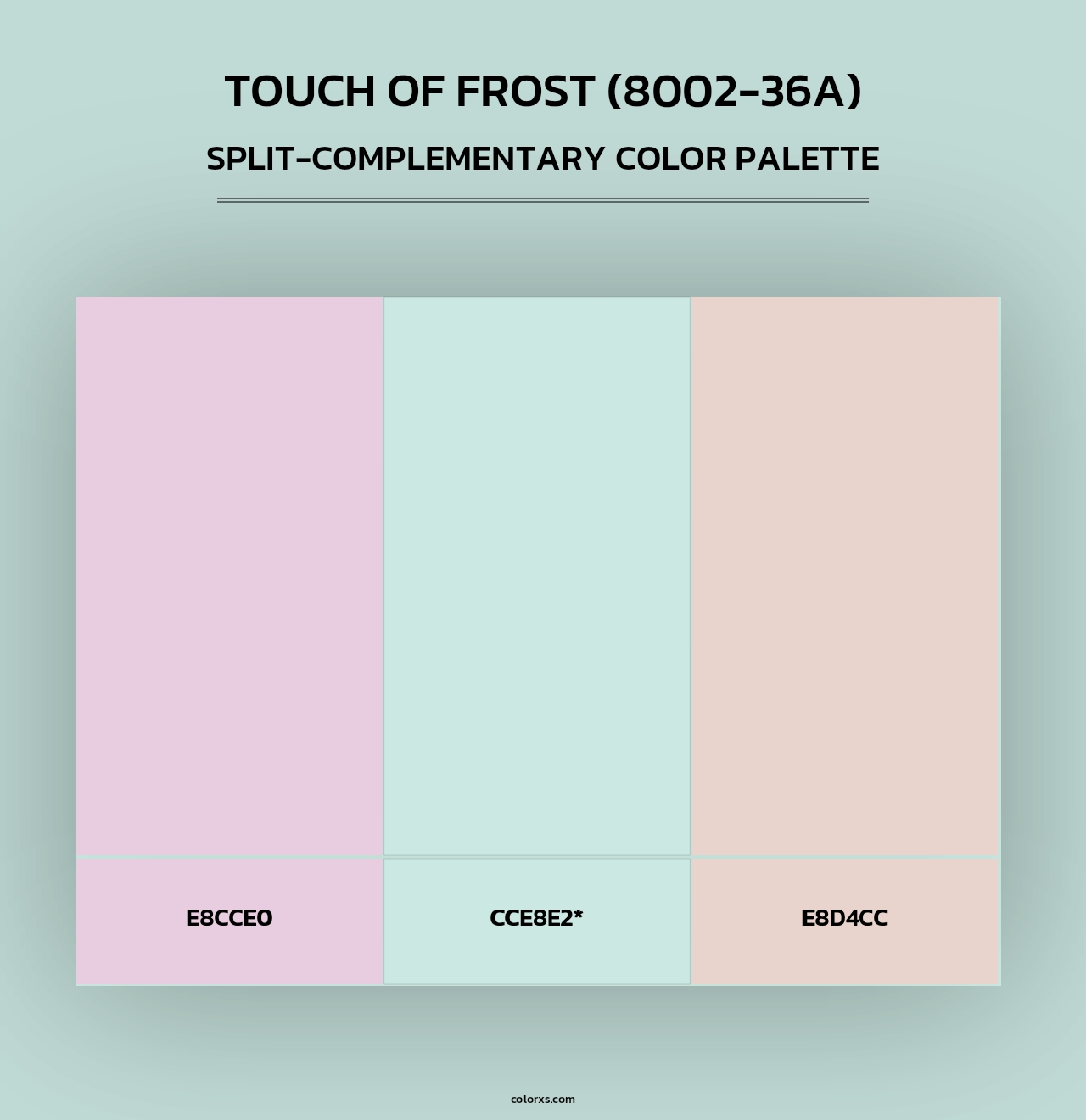 Touch of Frost (8002-36A) - Split-Complementary Color Palette