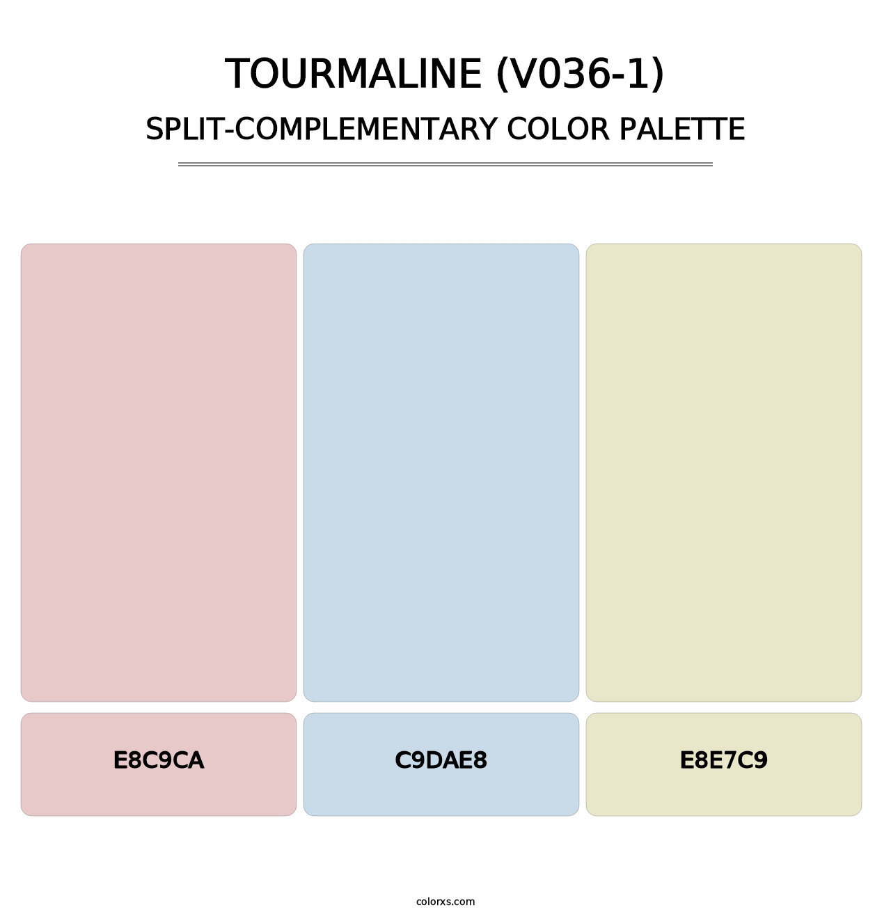 Tourmaline (V036-1) - Split-Complementary Color Palette